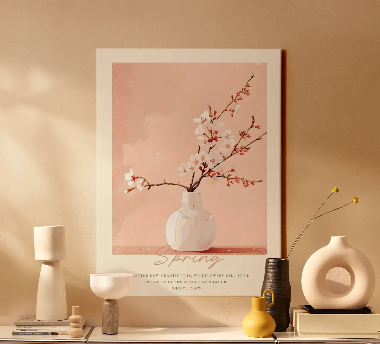 Happy Easter No 26 canvas met Baklijst van treechild