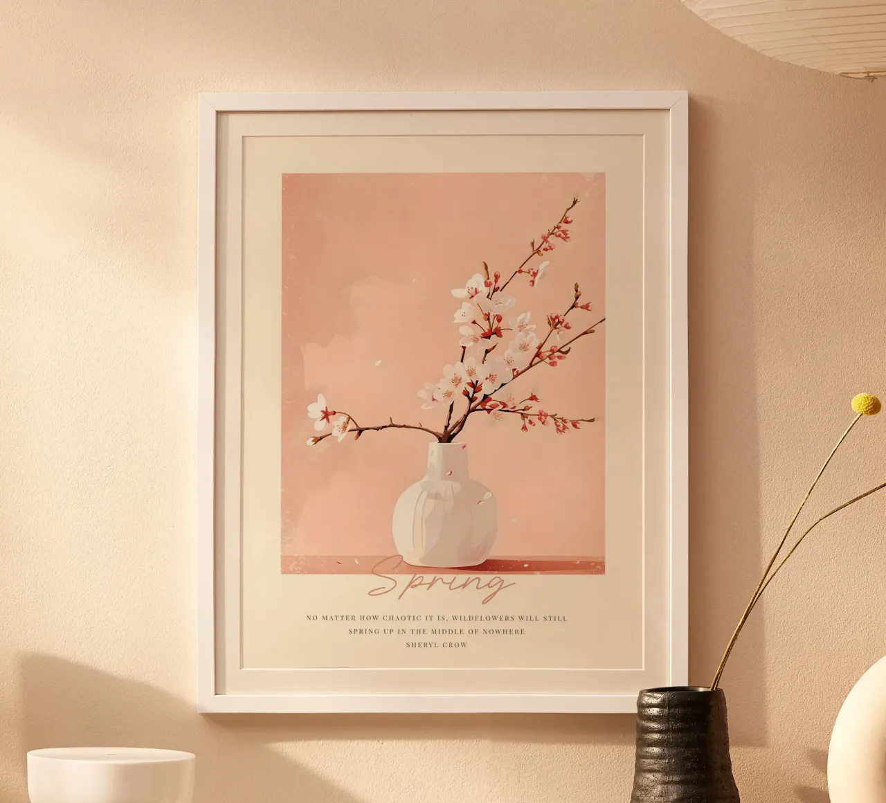 Happy Easter No 26 poster con telaio in alluminio da treechild