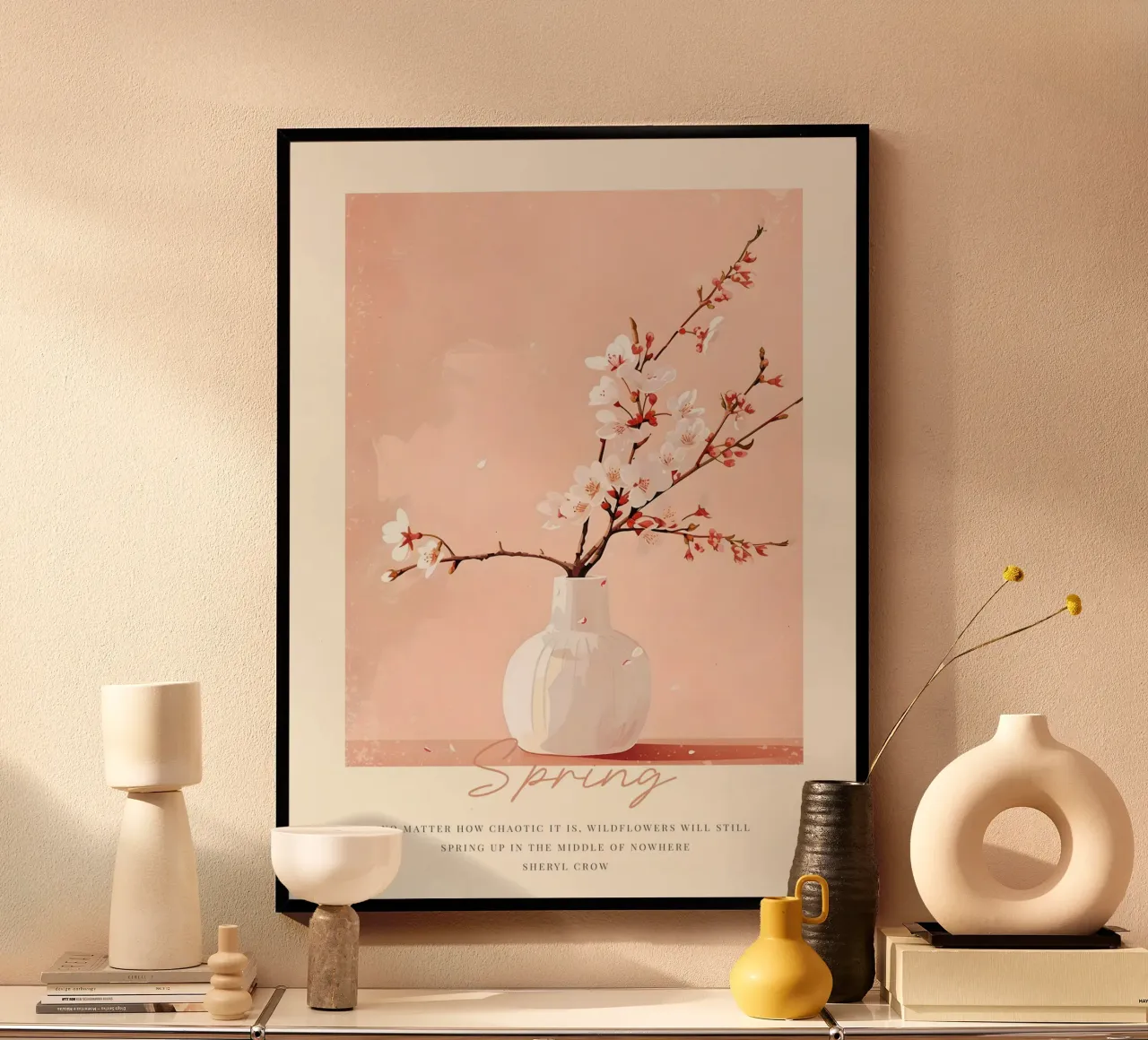 Happy Easter No 26 poster con telaio in alluminio da treechild