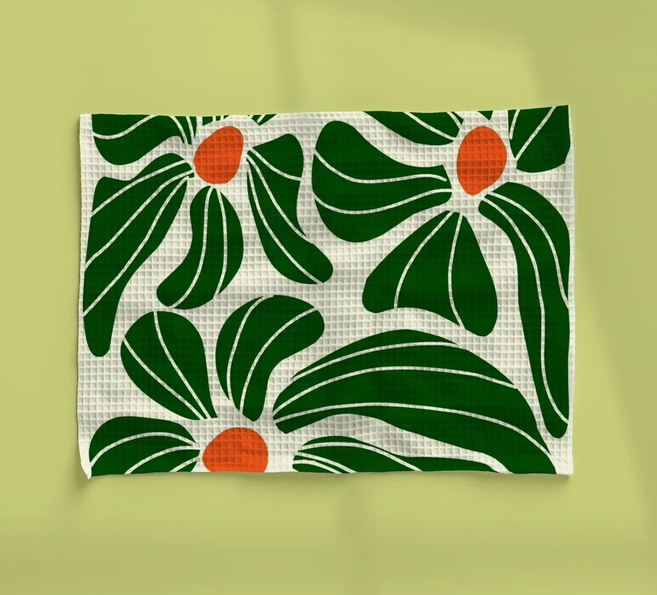 Green petals Geschirrtuch von LisaArtes