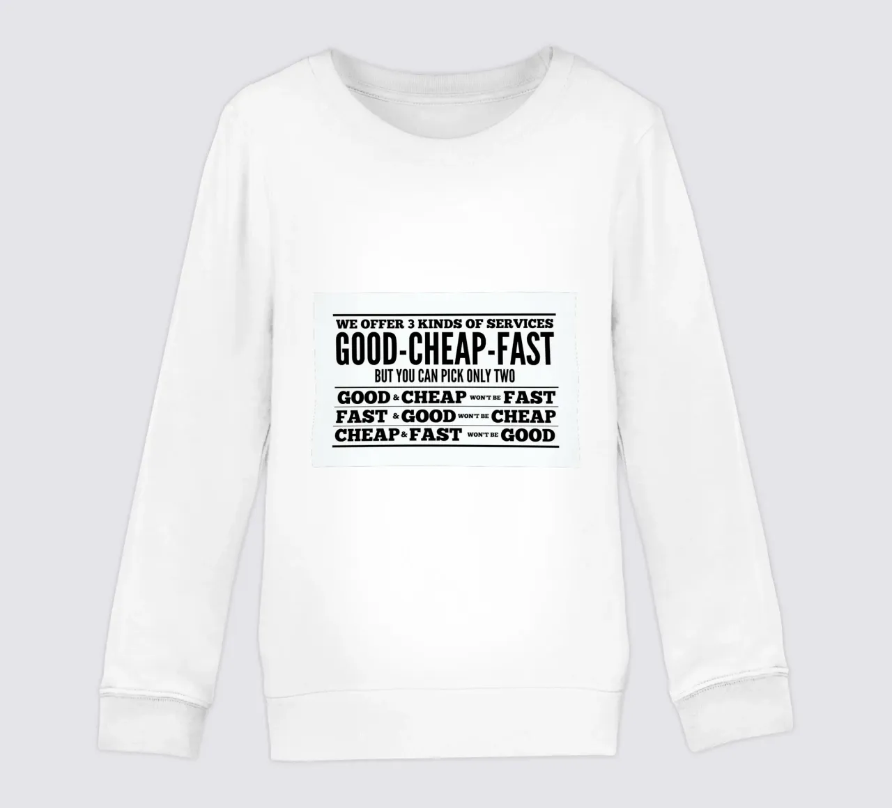 Good Cheap Fast felpa bambino da Mr Cup