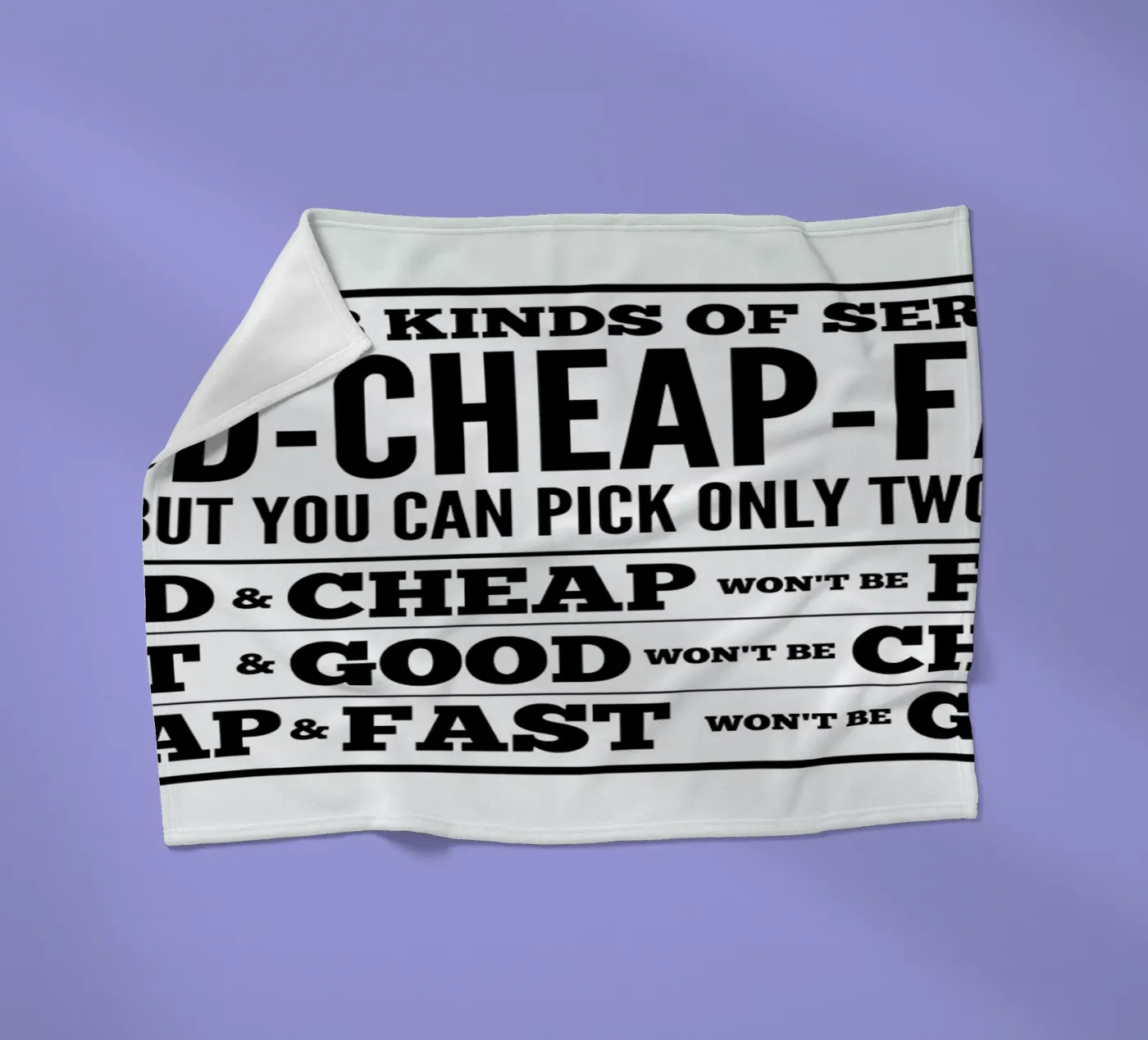 Good Cheap Fast Fleecedecke von Mr Cup