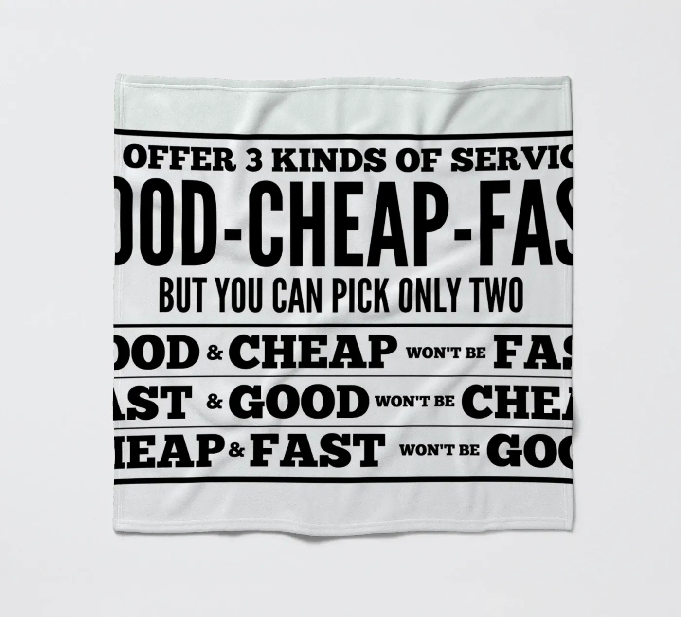 Good Cheap Fast Fleecedecke von Mr Cup