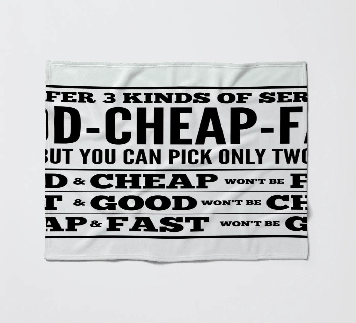 Good Cheap Fast Fleecedecke von Mr Cup