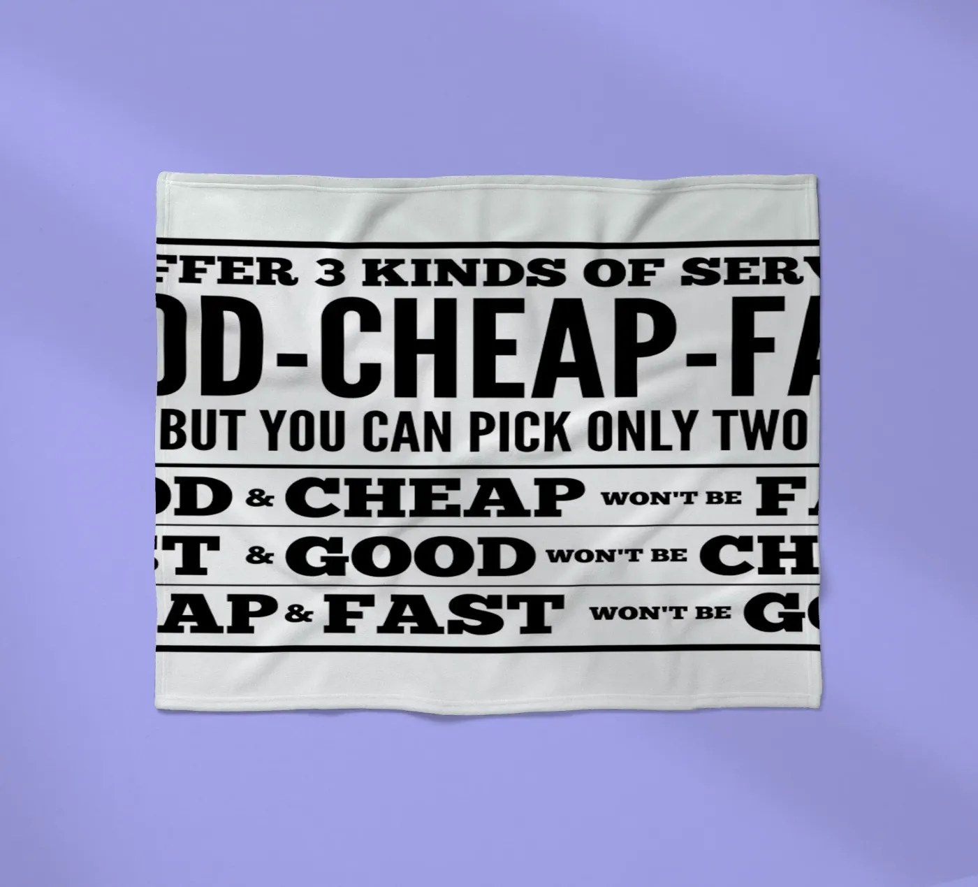 Good Cheap Fast Fleecedecke von Mr Cup