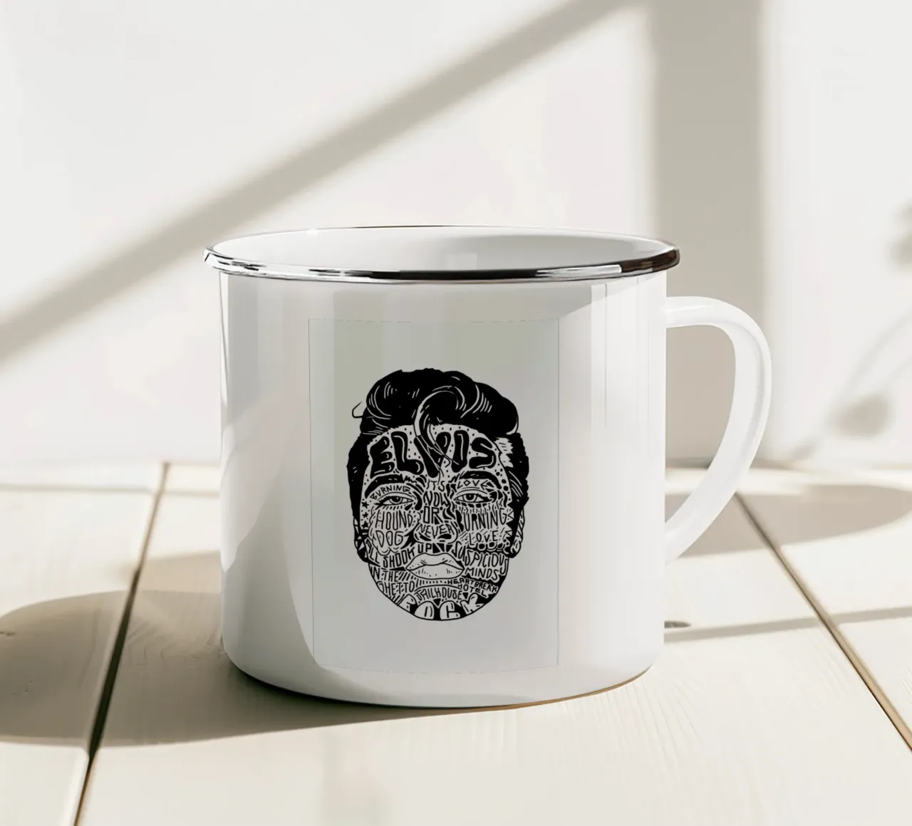 Elvis tazza in smalto da Nick Cocozza