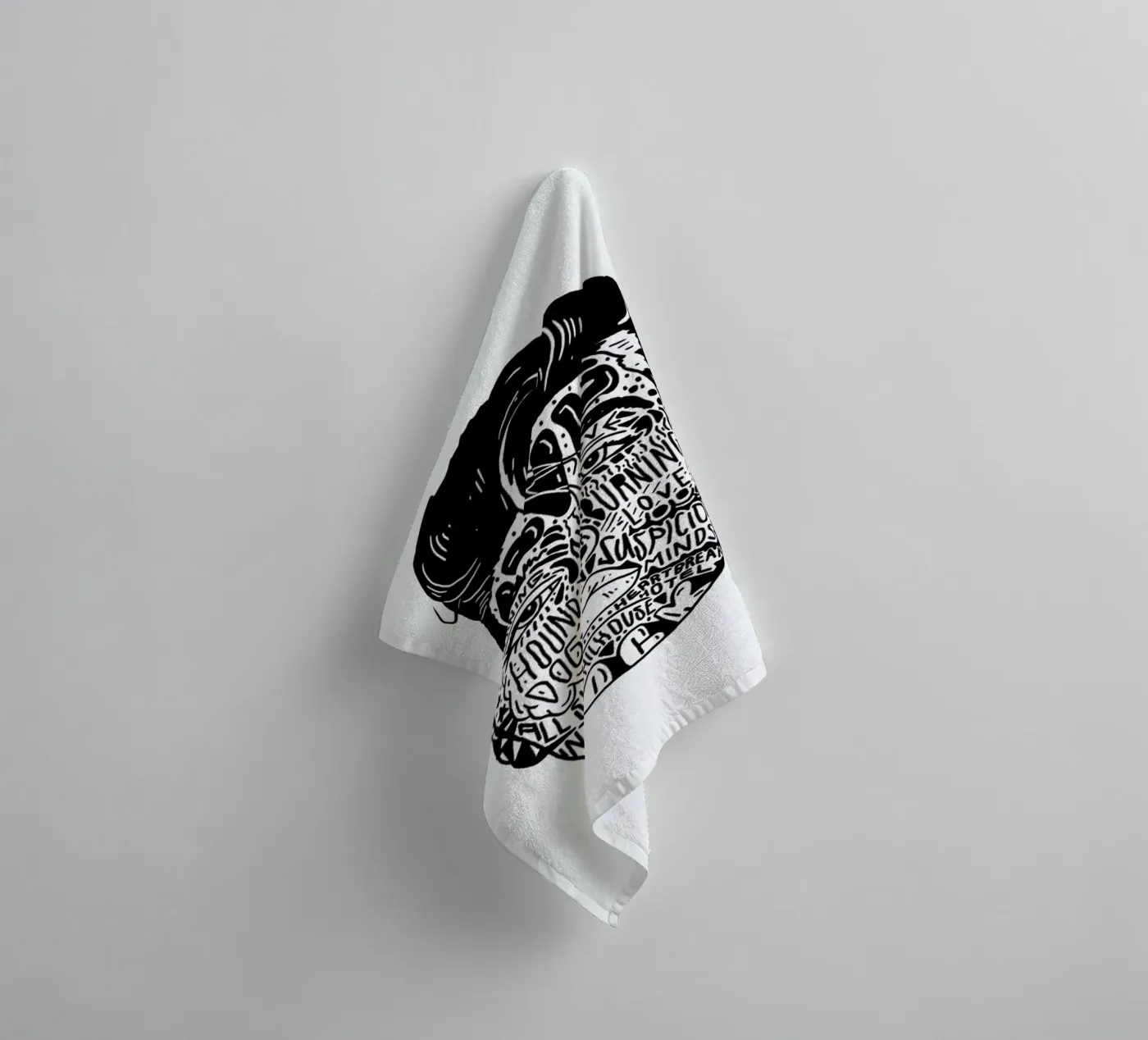 Elvis badhanddoek van Nick Cocozza