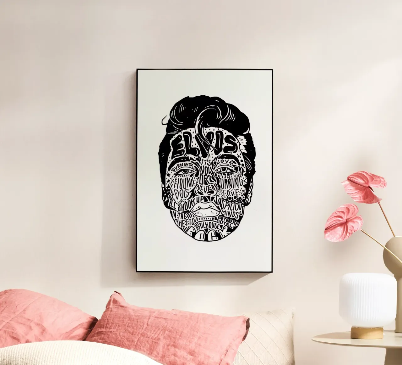 Elvis acryl van Nick Cocozza