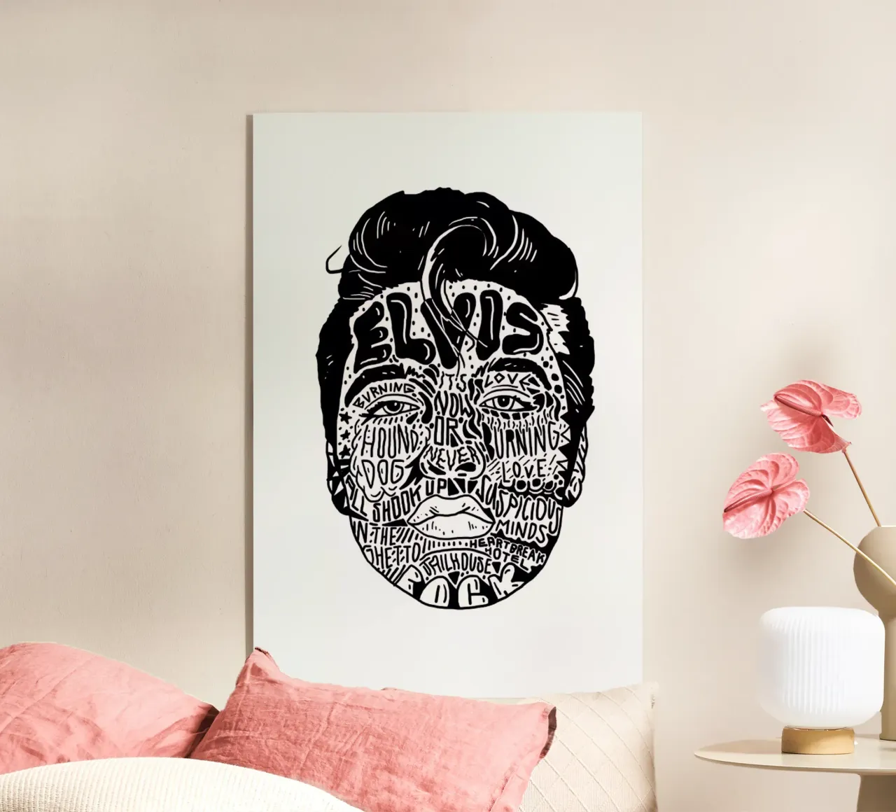 Elvis acryl van Nick Cocozza