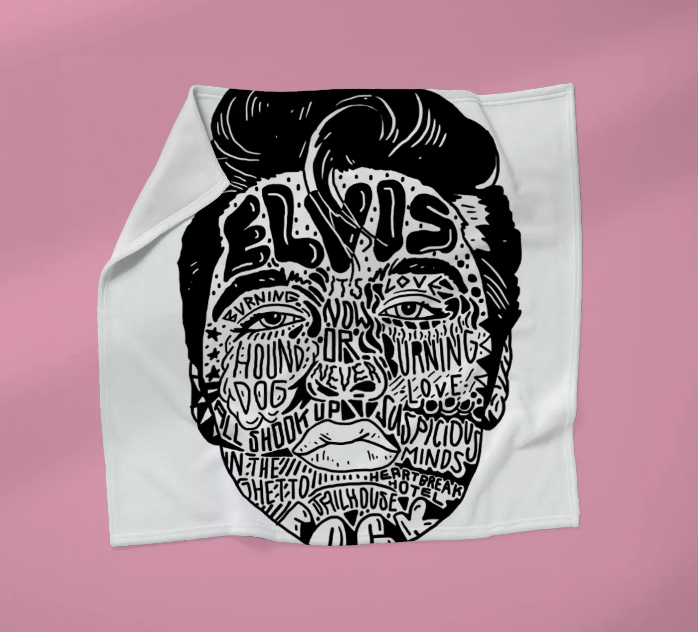 Elvis fleecedeken van Nick Cocozza