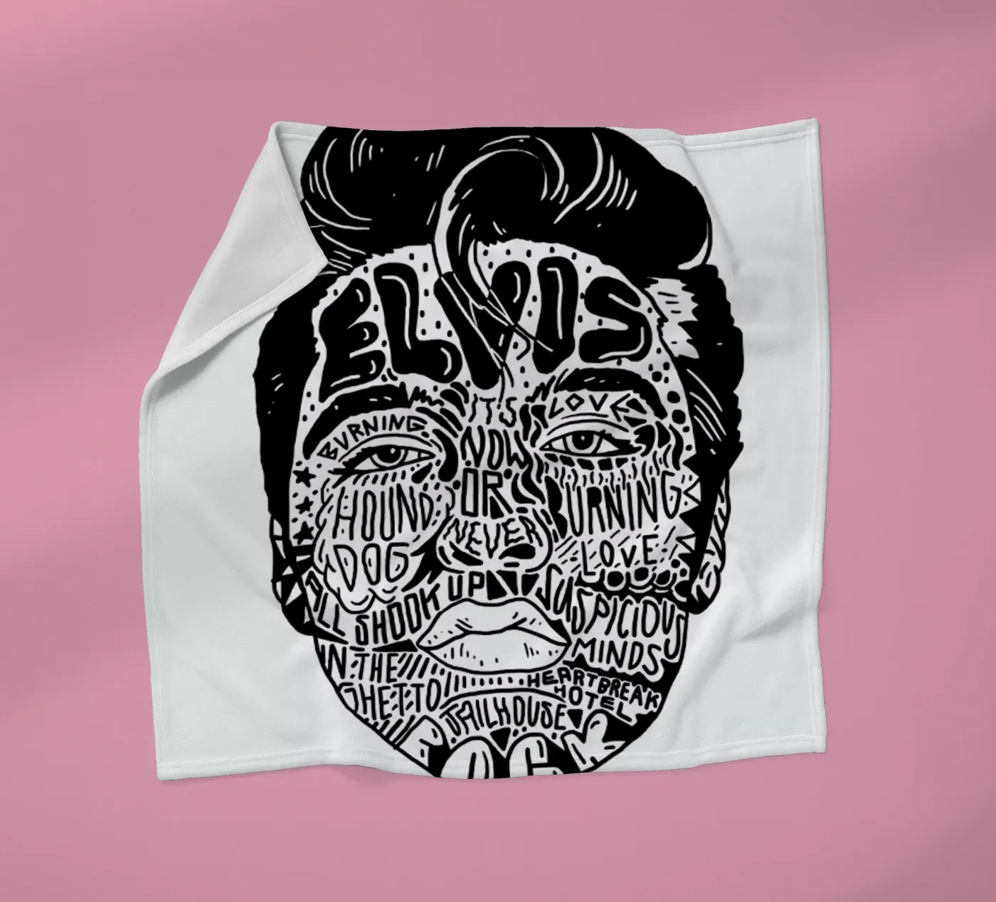 Elvis fleecedeken van Nick Cocozza