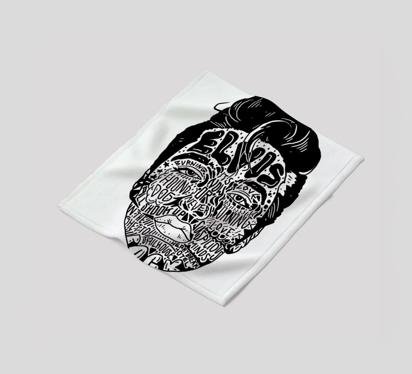 Elvis fleecedeken van Nick Cocozza