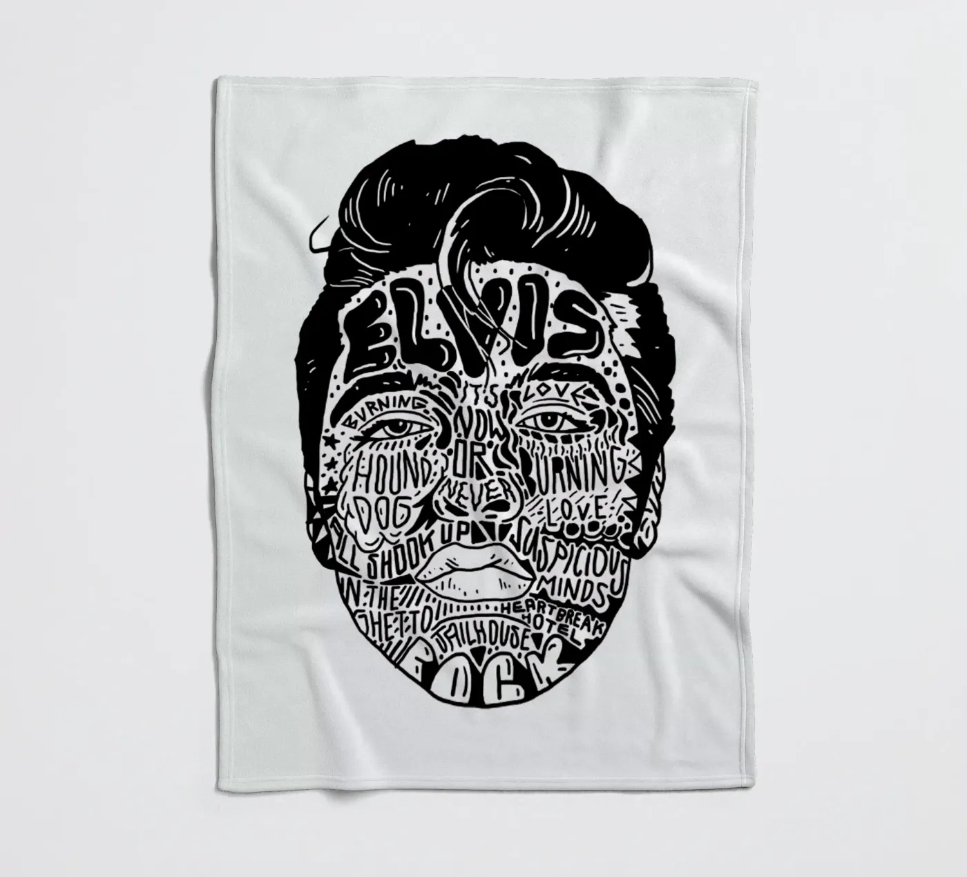 Elvis fleecedeken van Nick Cocozza