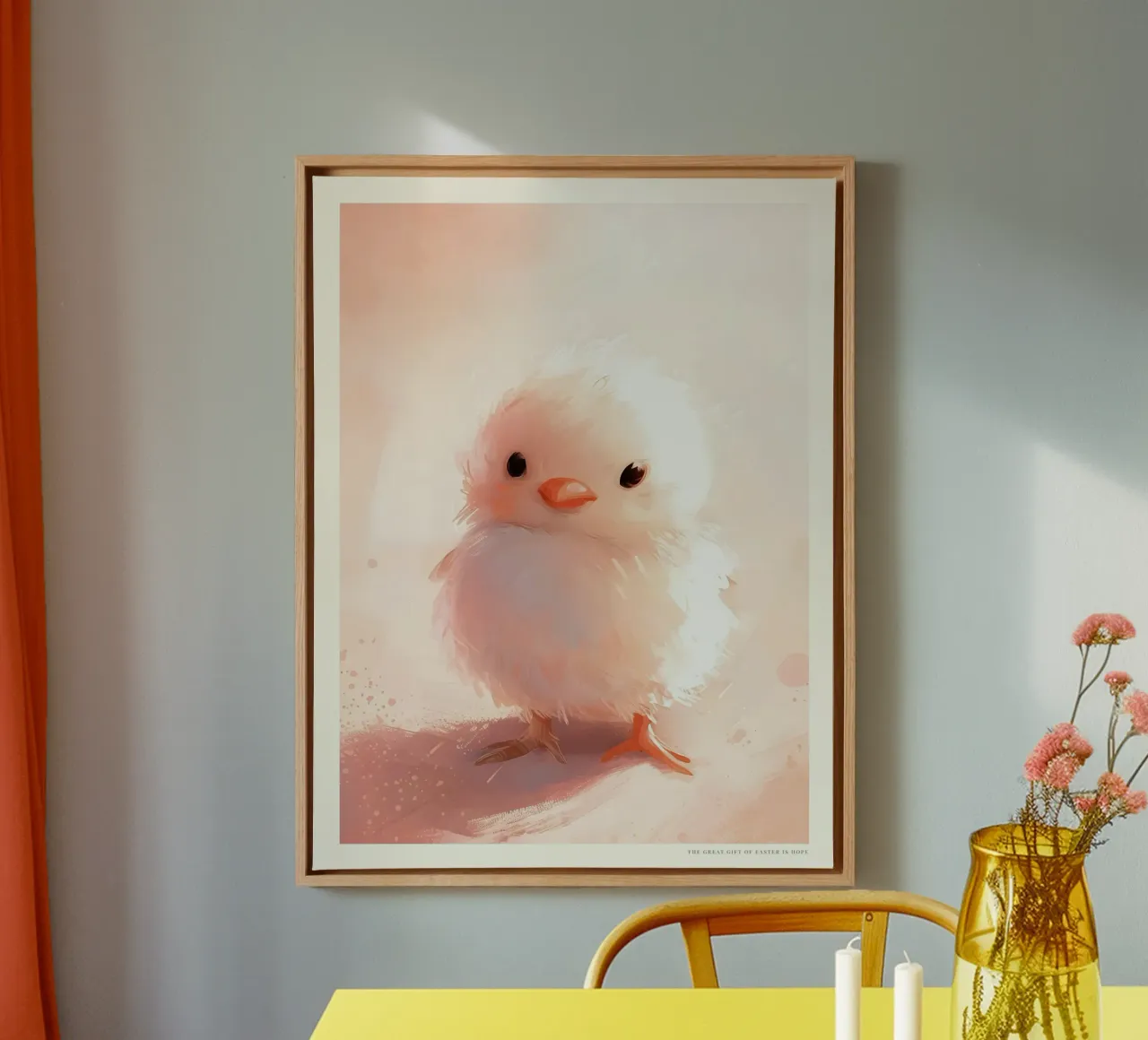 Happy Easter No 28 tela con Cornice a cassetta da treechild