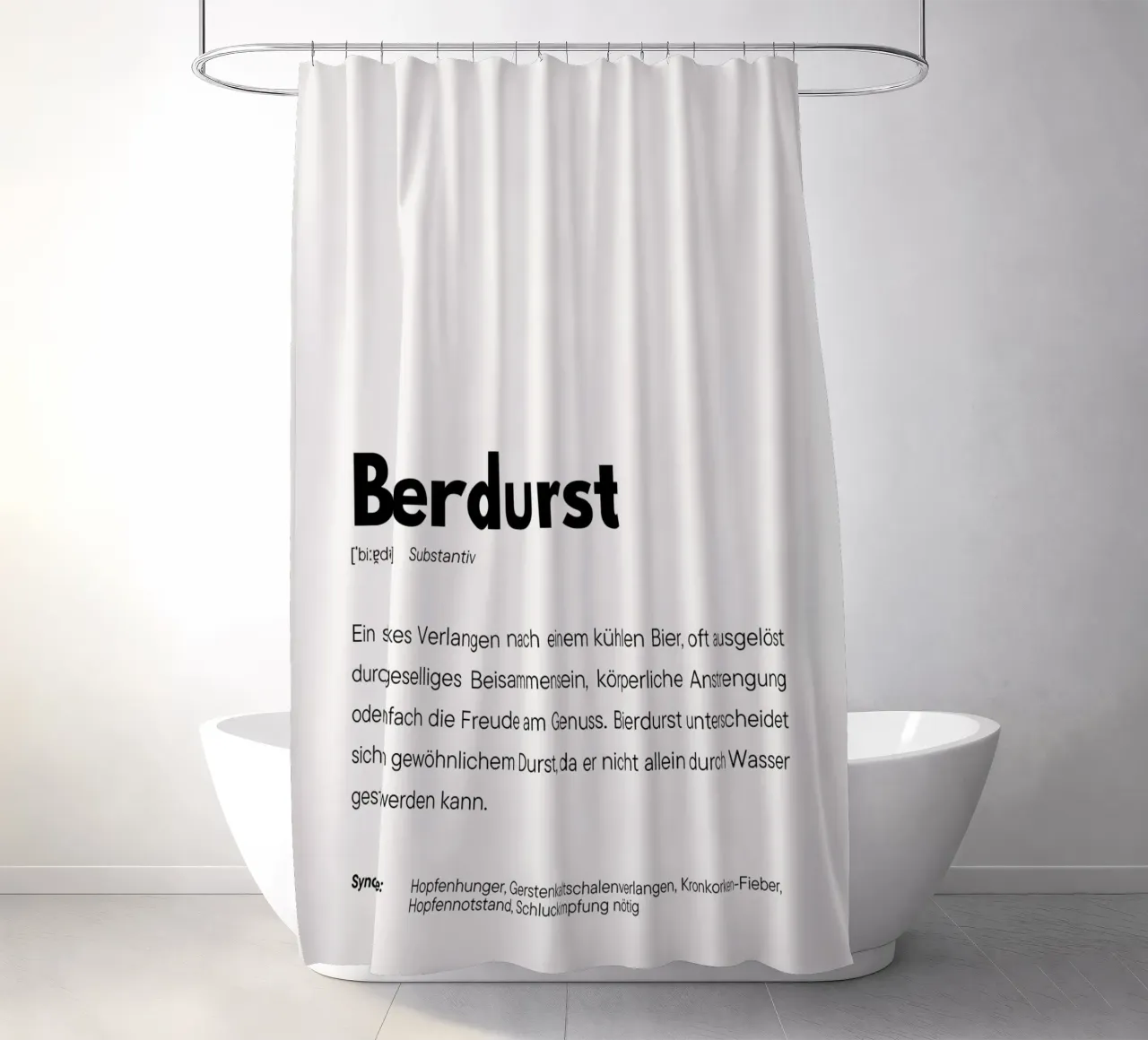 Definition Bierdurst tenda da doccia da DigiWunderwerk