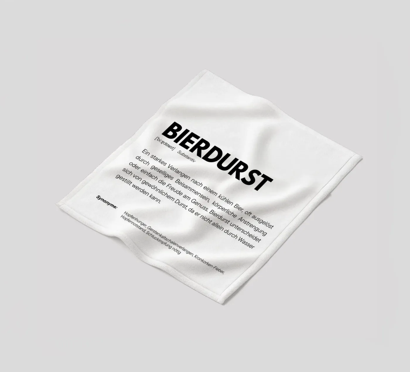 Definition Bierdurst fleecedeken van DigiWunderwerk