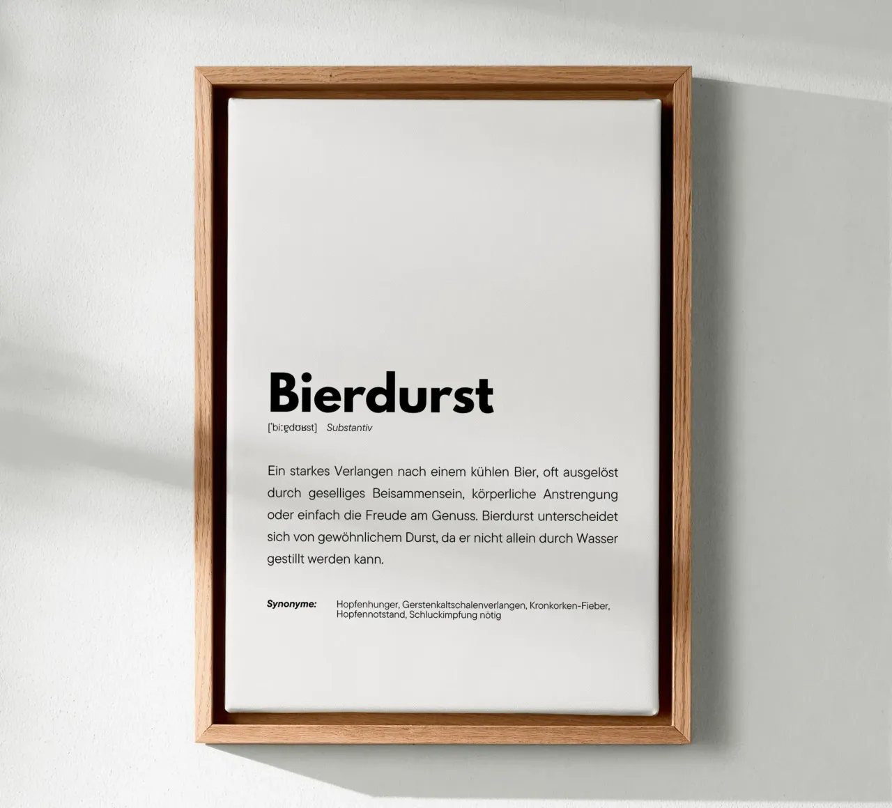 Definition Bierdurst tela con Cornice a cassetta da DigiWunderwerk