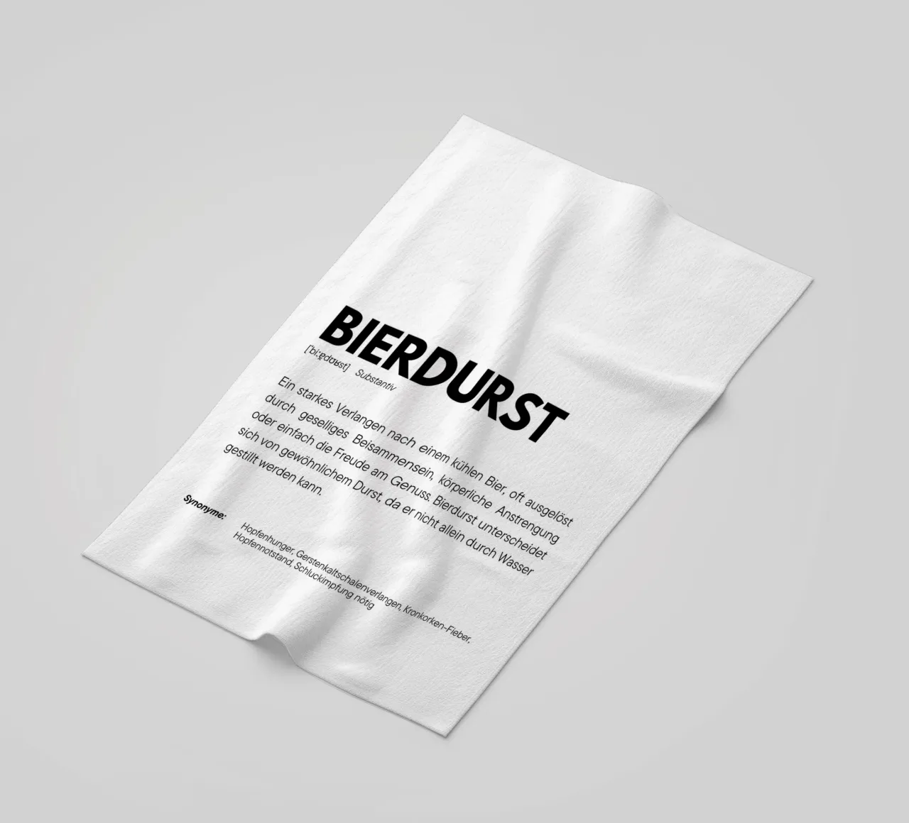 Definition Bierdurst telo mare da DigiWunderwerk