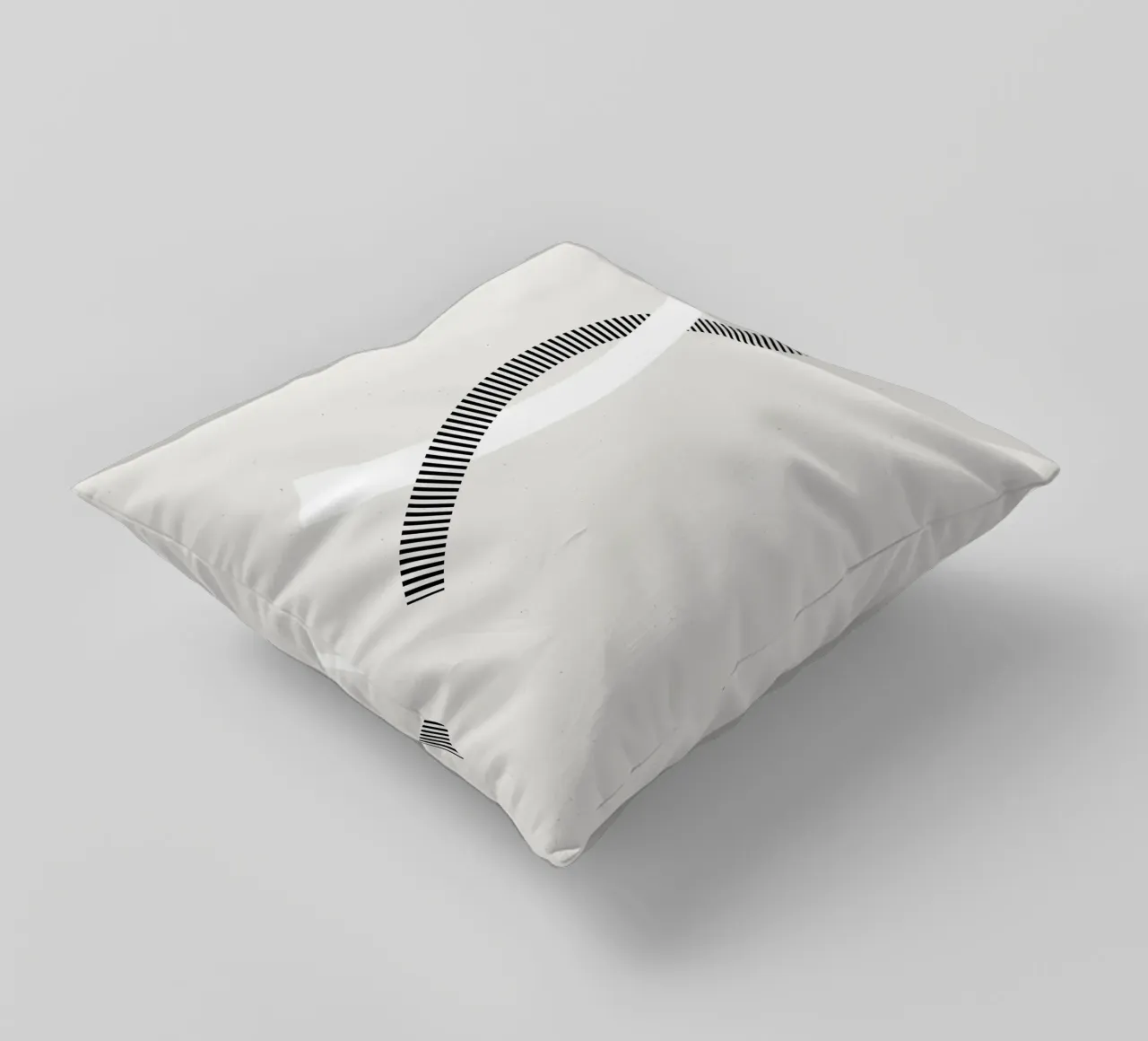 Minimalist connection decorative cushion by Katja Stehle Design