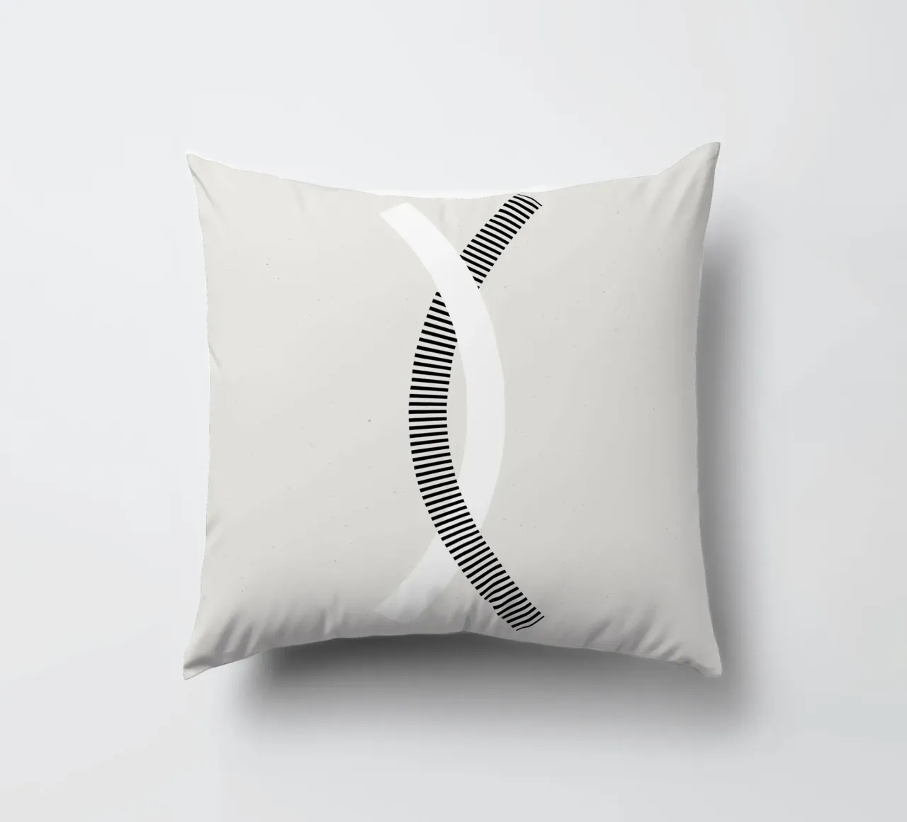 Minimalist connection decorative cushion by Katja Stehle Design