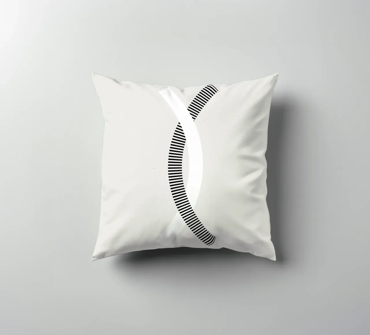 Minimalist connection decorative cushion by Katja Stehle Design