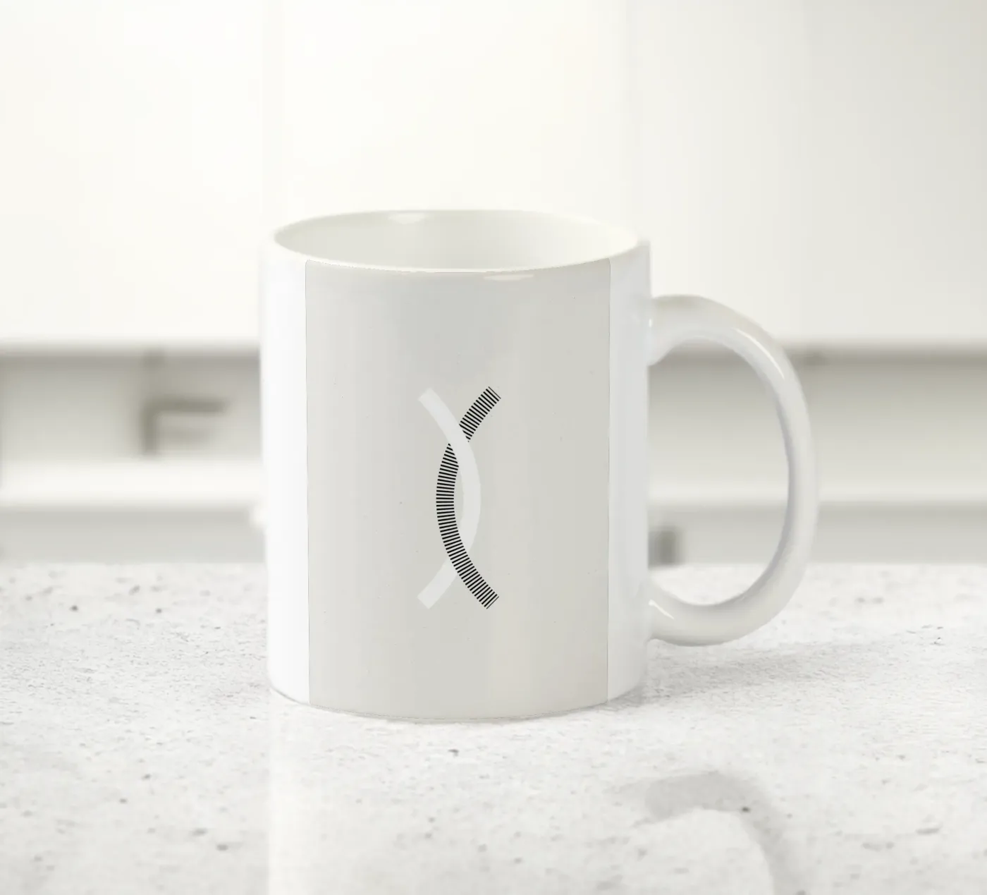 Minimalist connection ceramic mug by Katja Stehle Design