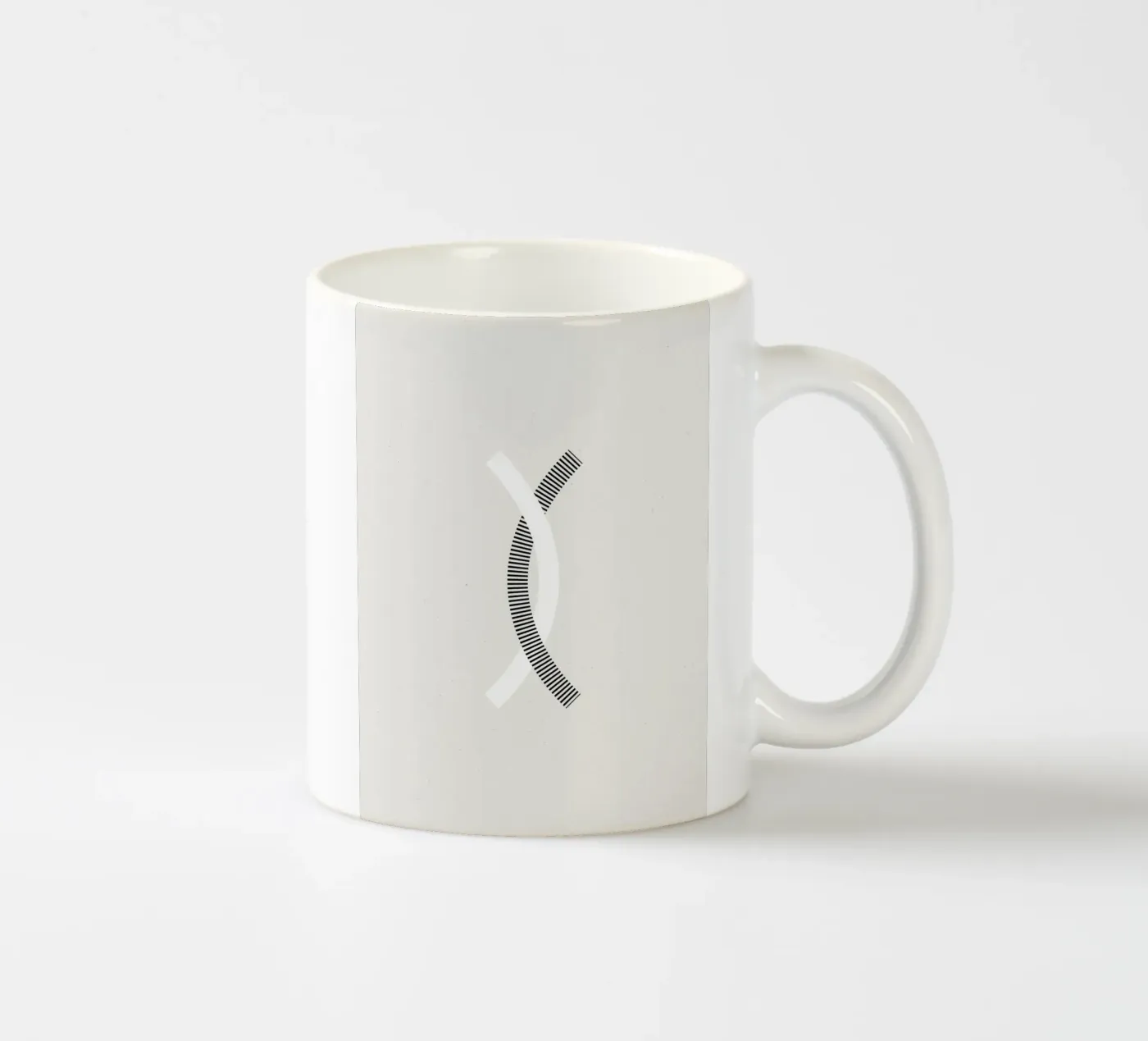 Minimalist connection ceramic mug by Katja Stehle Design