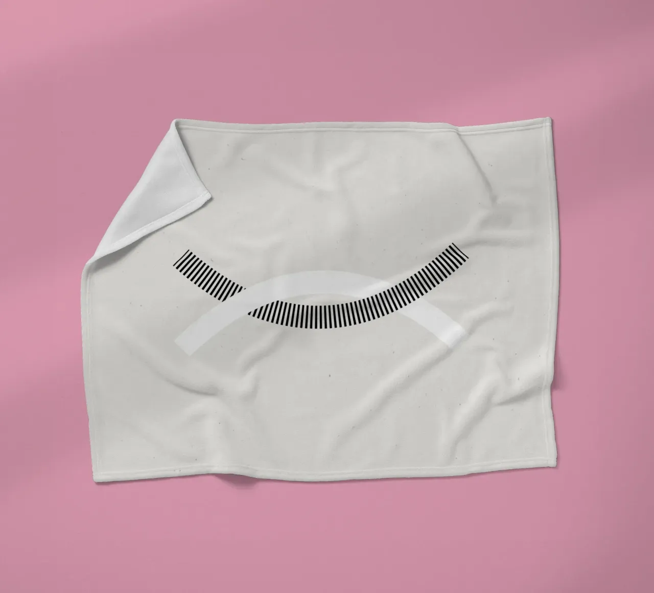 Minimalist connection fleece blanket by Katja Stehle Design