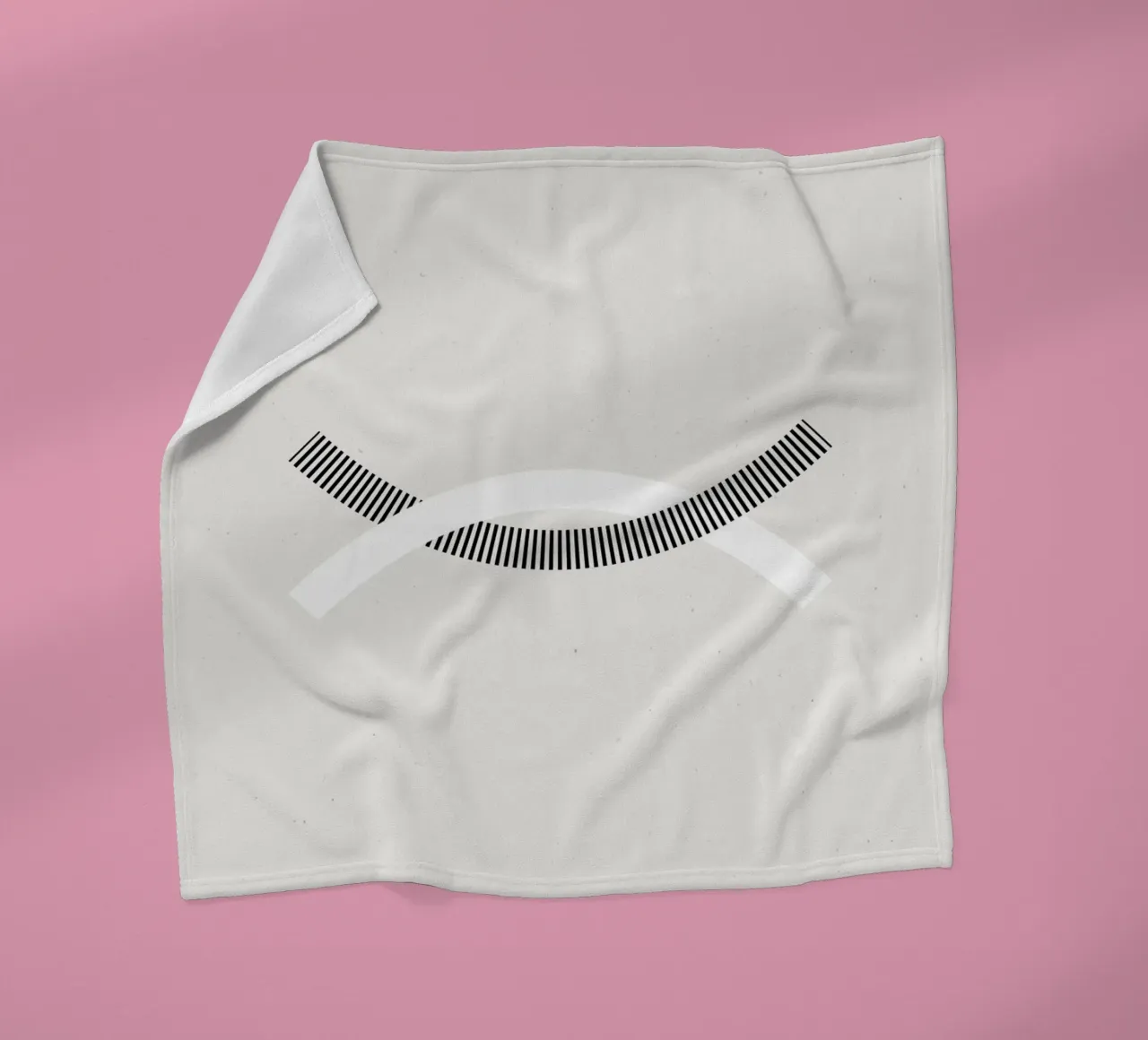 Minimalist connection fleece blanket by Katja Stehle Design