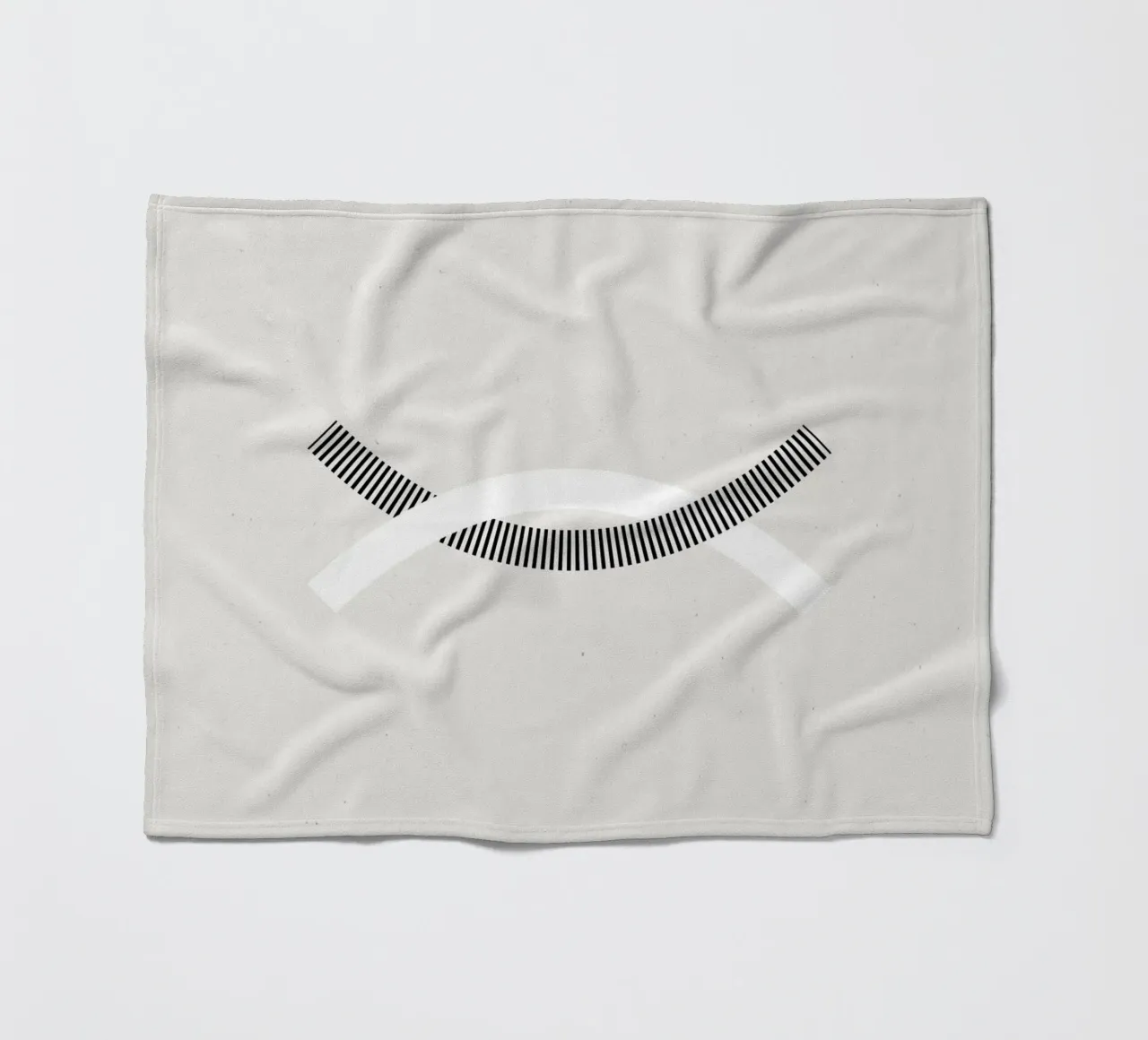 Minimalist connection fleece blanket by Katja Stehle Design