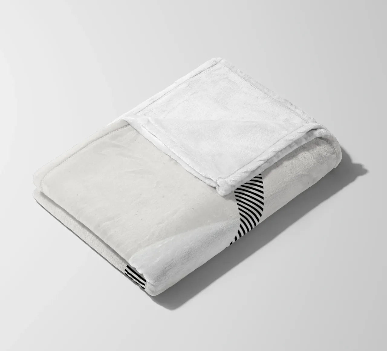 Minimalist connection fleece blanket by Katja Stehle Design
