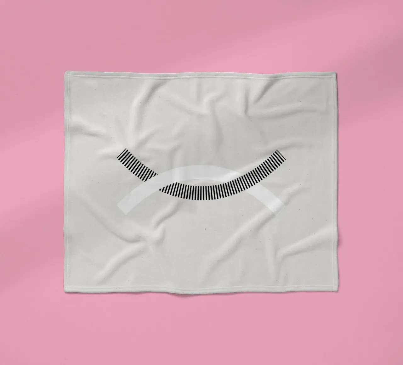 Minimalist connection fleece blanket by Katja Stehle Design