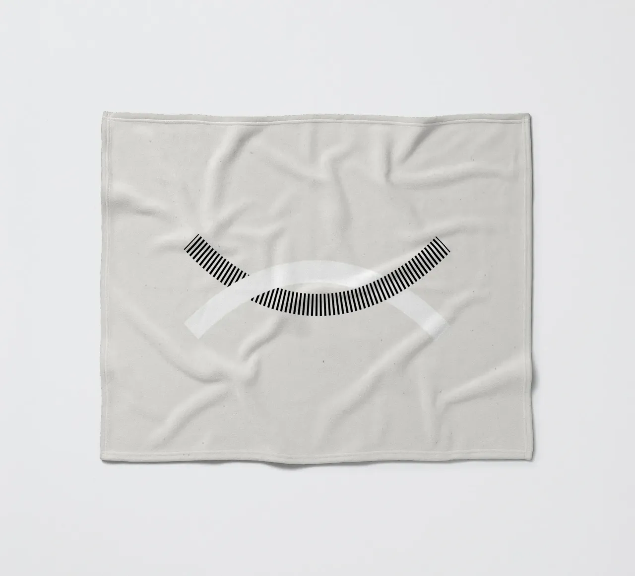 Minimalist connection fleece blanket by Katja Stehle Design