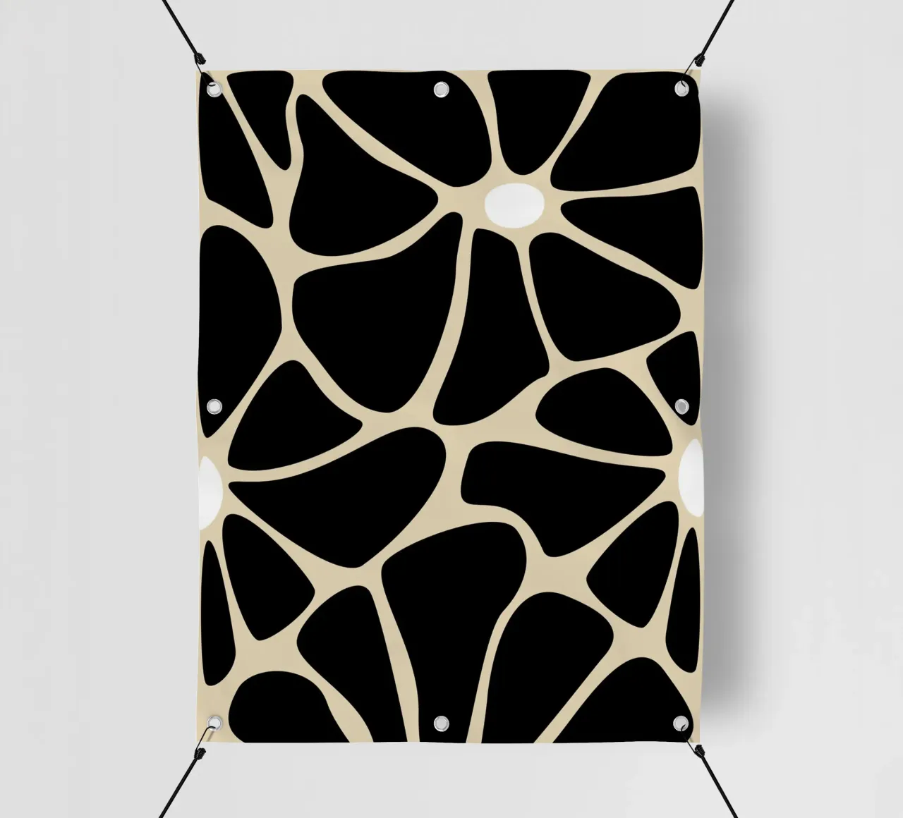Black petals telo in pvc da LisaArtes