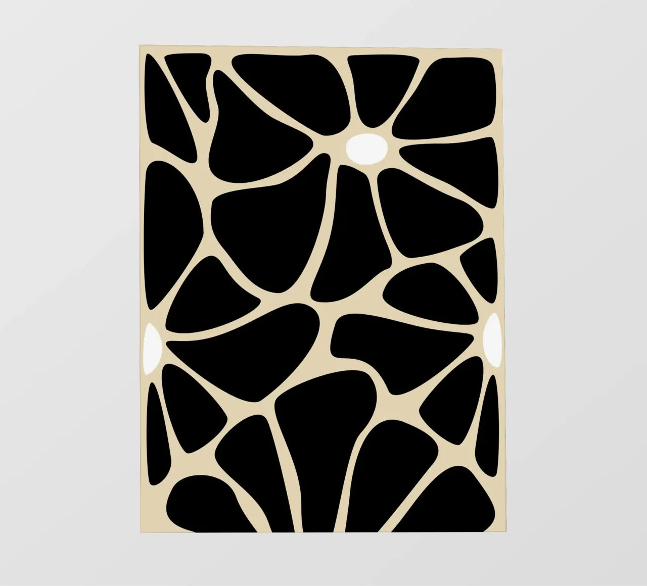 Black petals telo in pvc da LisaArtes