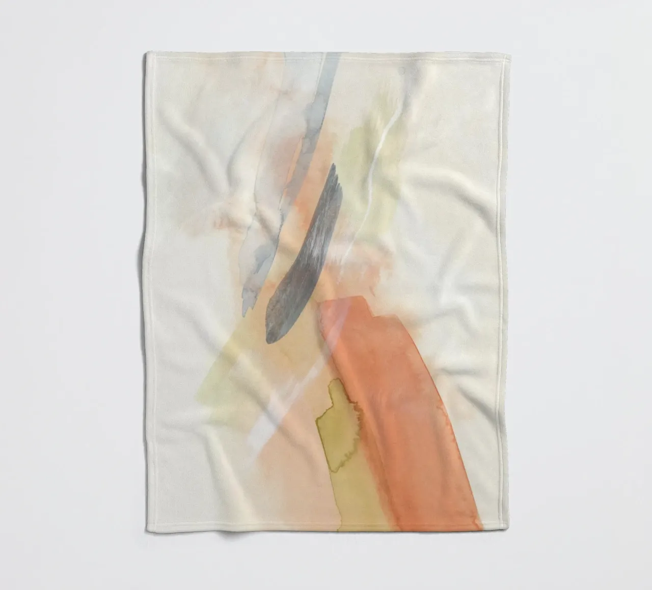 Pennellate di toni caldi 3 coperta in pile da NouveauPrints