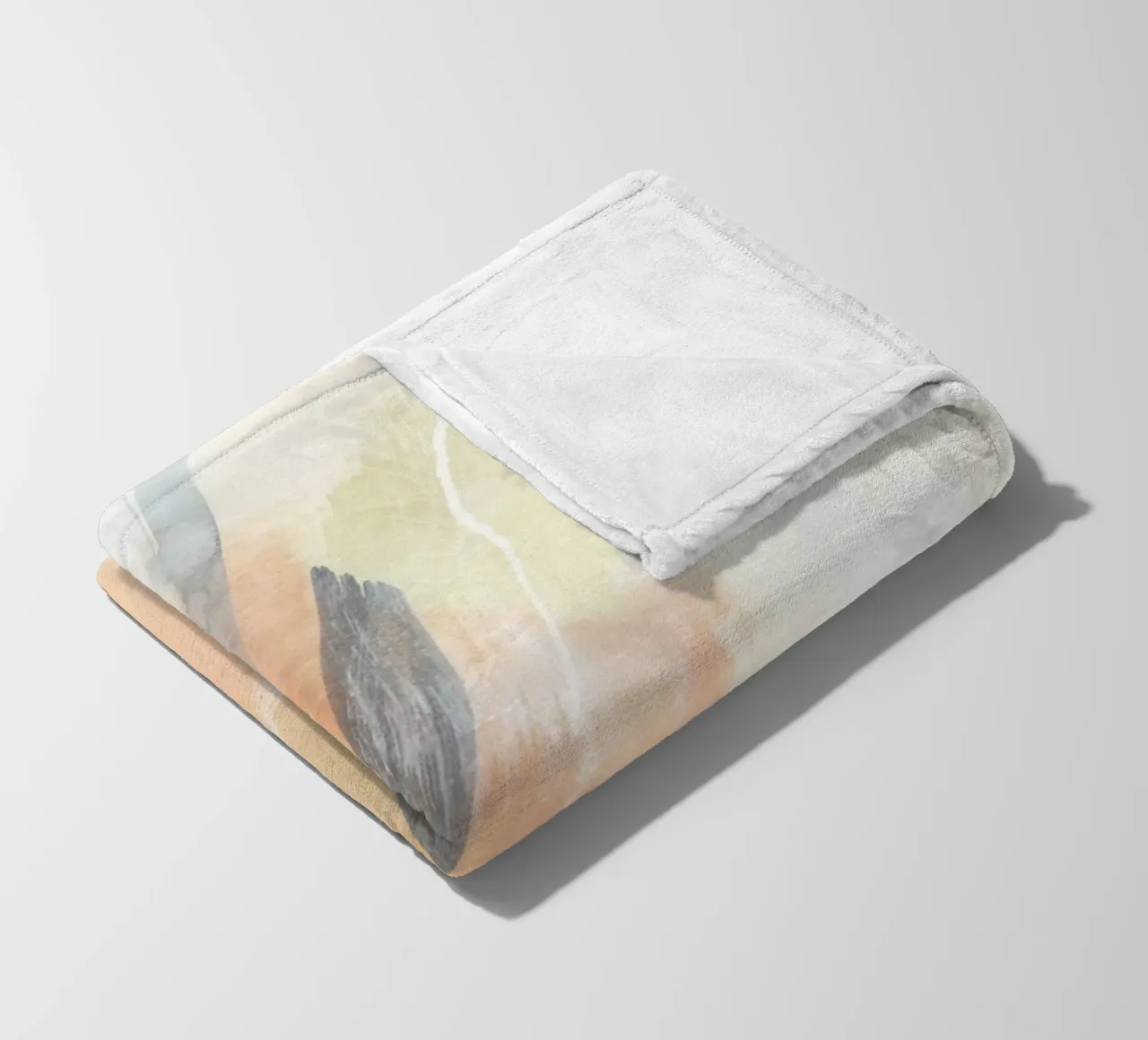 Pennellate di toni caldi 3 coperta in pile da NouveauPrints