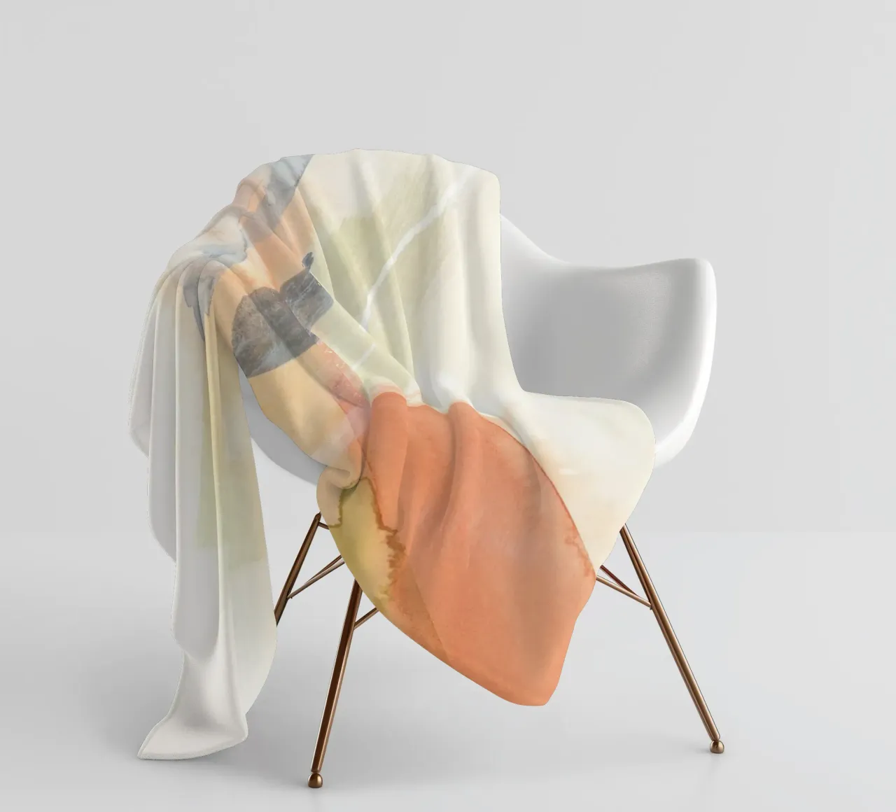 Pennellate di toni caldi 3 coperta in pile da NouveauPrints