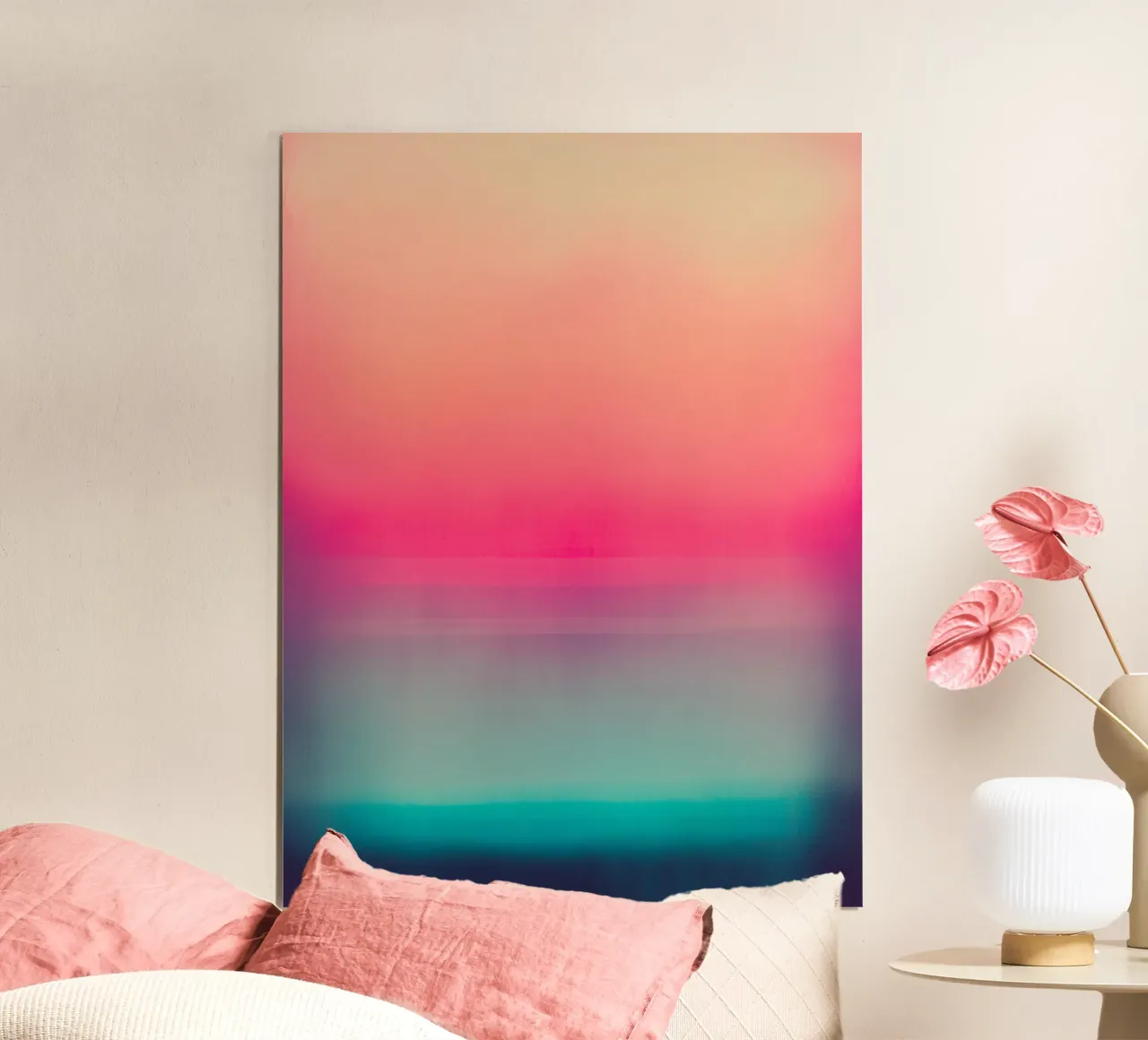 Colori astratti poster con telaio in legno da Little Things