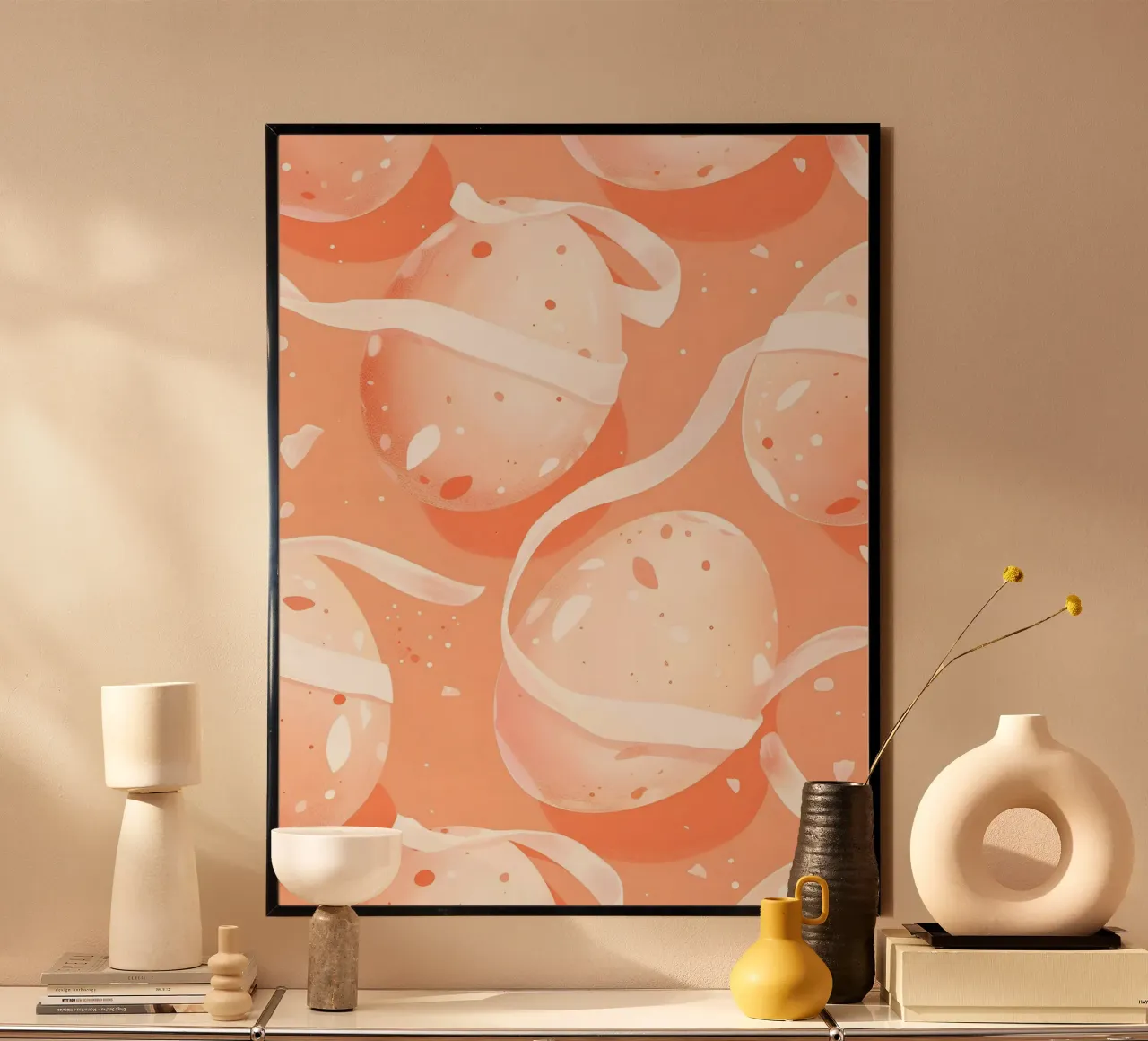 Happy Easter No 30 poster con telaio in plastica da treechild