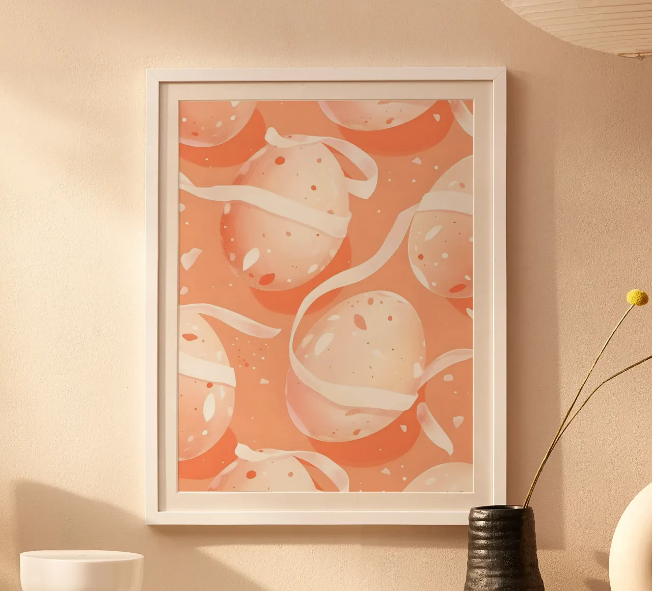 Happy Easter No 30 poster con telaio in plastica da treechild
