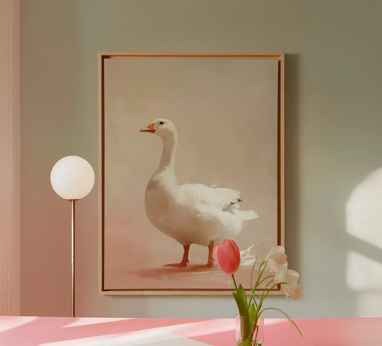 Happy Easter No 32 canvas met Baklijst van treechild