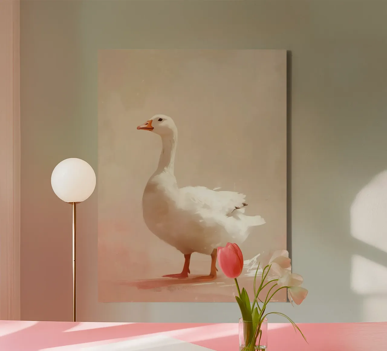 Happy Easter No 32 canvas met Baklijst van treechild