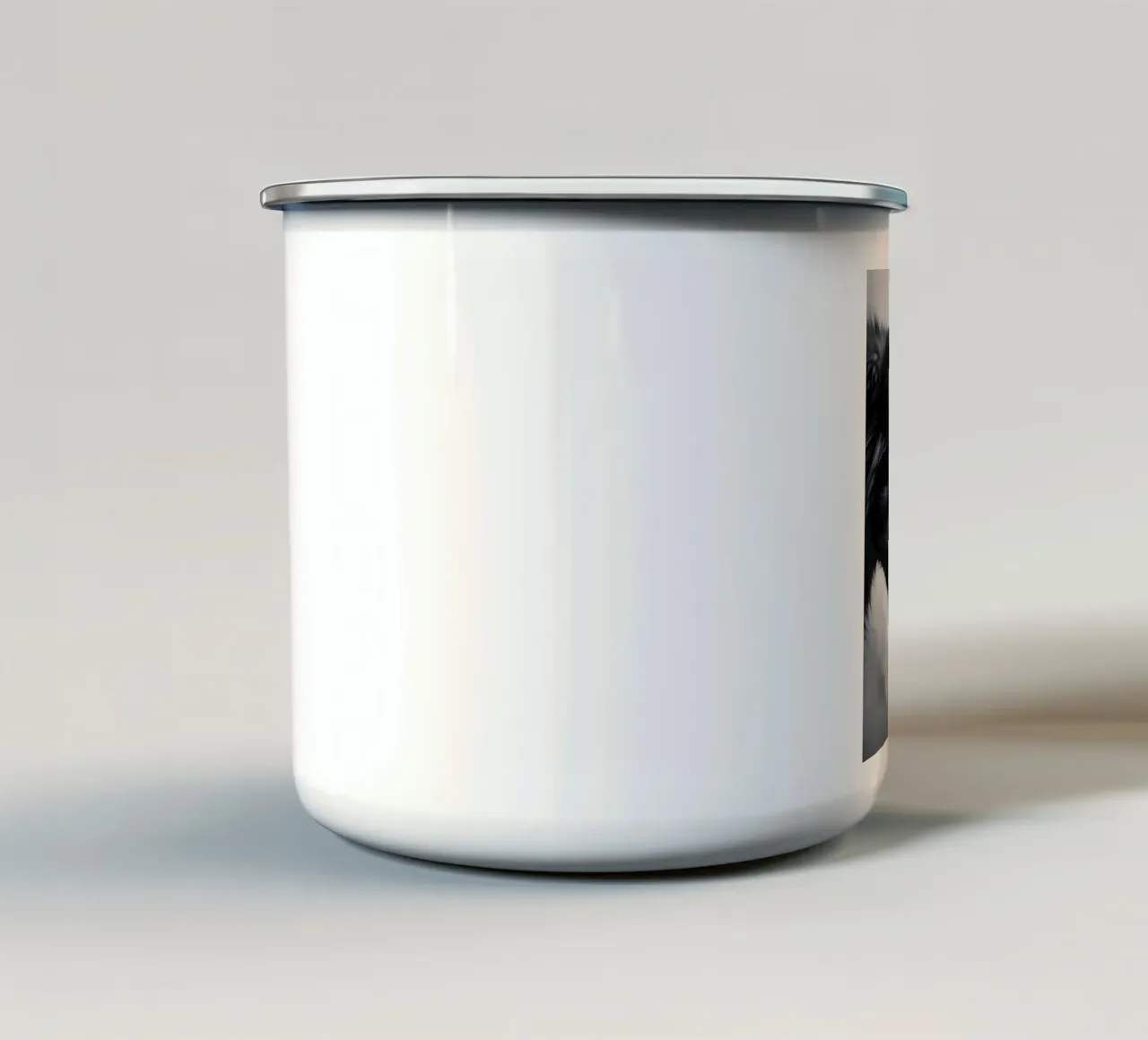 Lupo Ying Yang tazza in smalto da LM2KONE