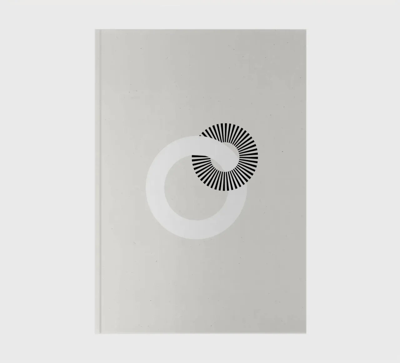 Minimalist rings notebook by Katja Stehle Design