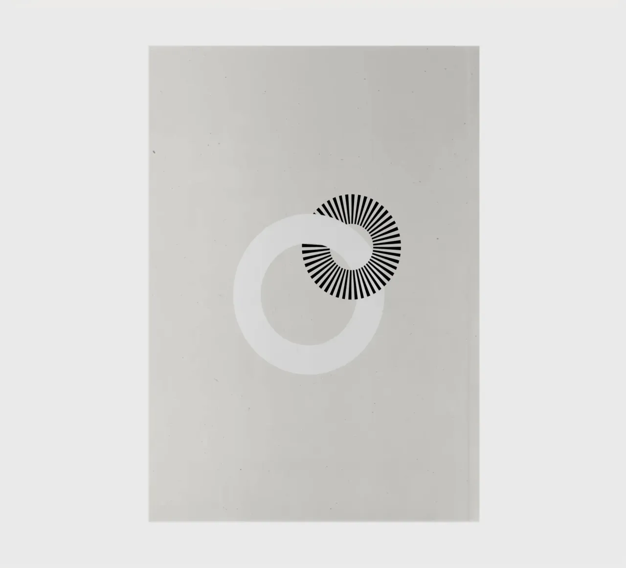 Minimalist rings notebook by Katja Stehle Design
