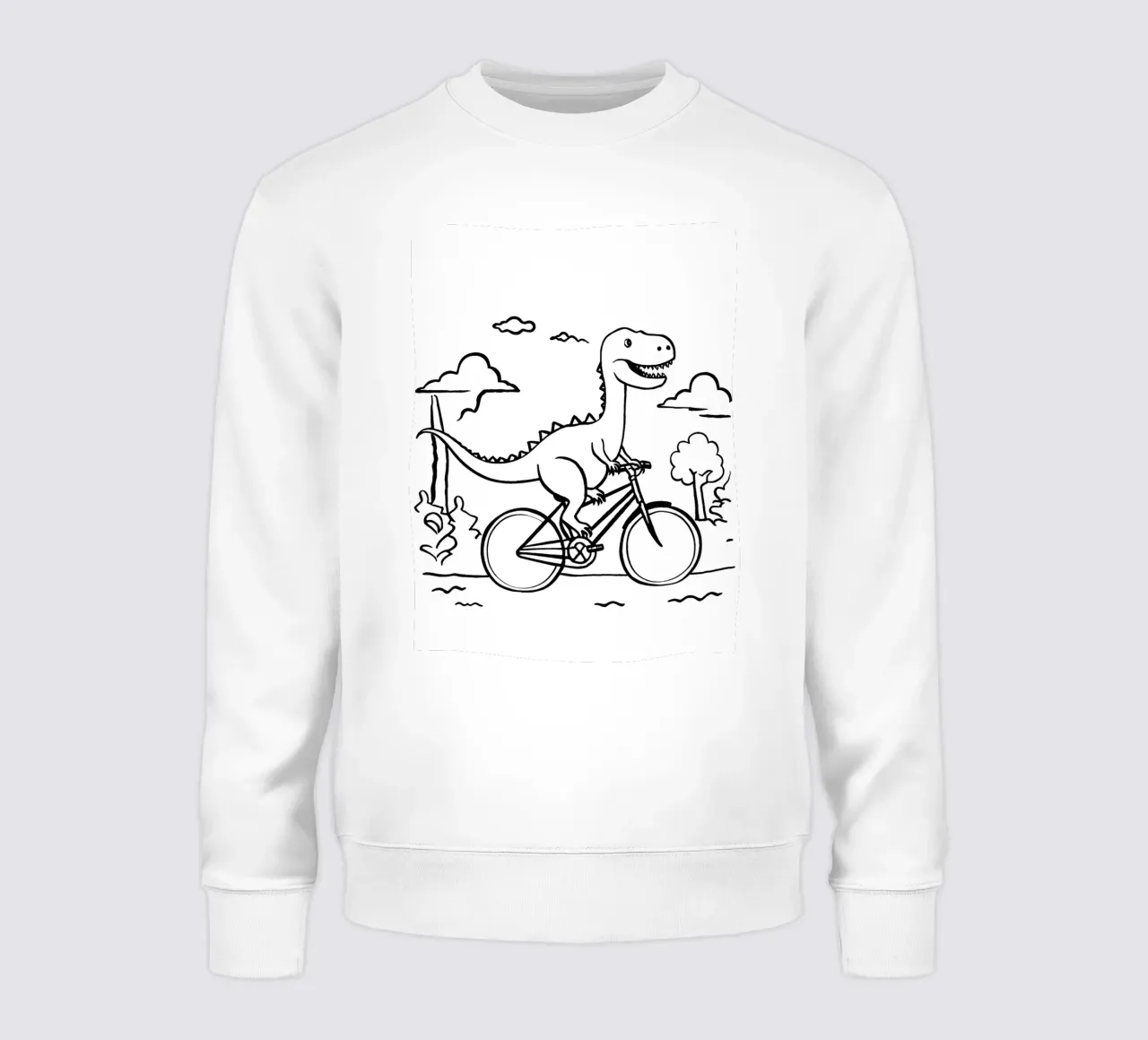 Bicycle dinosaur felpa da LisaArtes