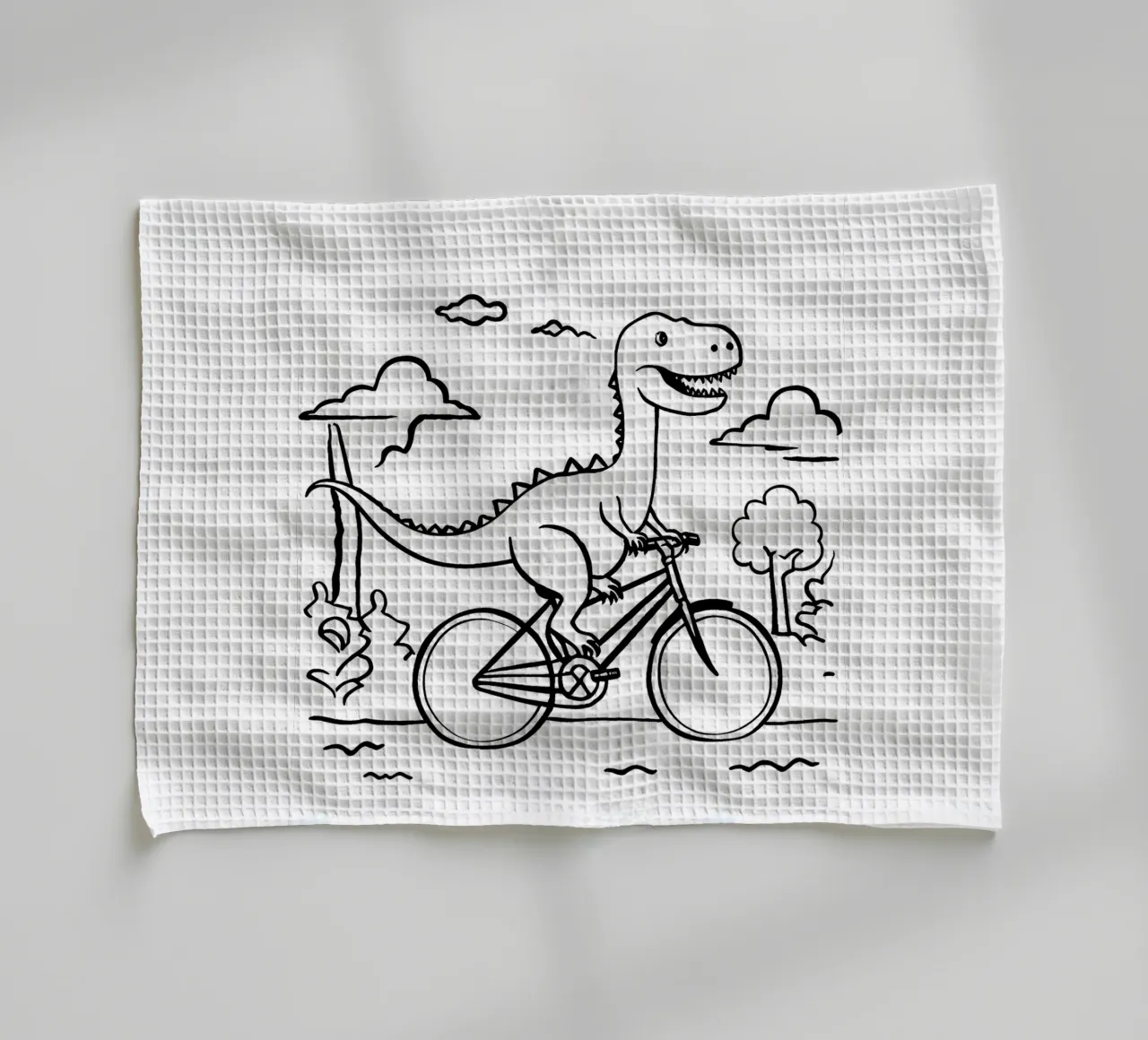 Bicycle dinosaur canovaccio da cucina da LisaArtes
