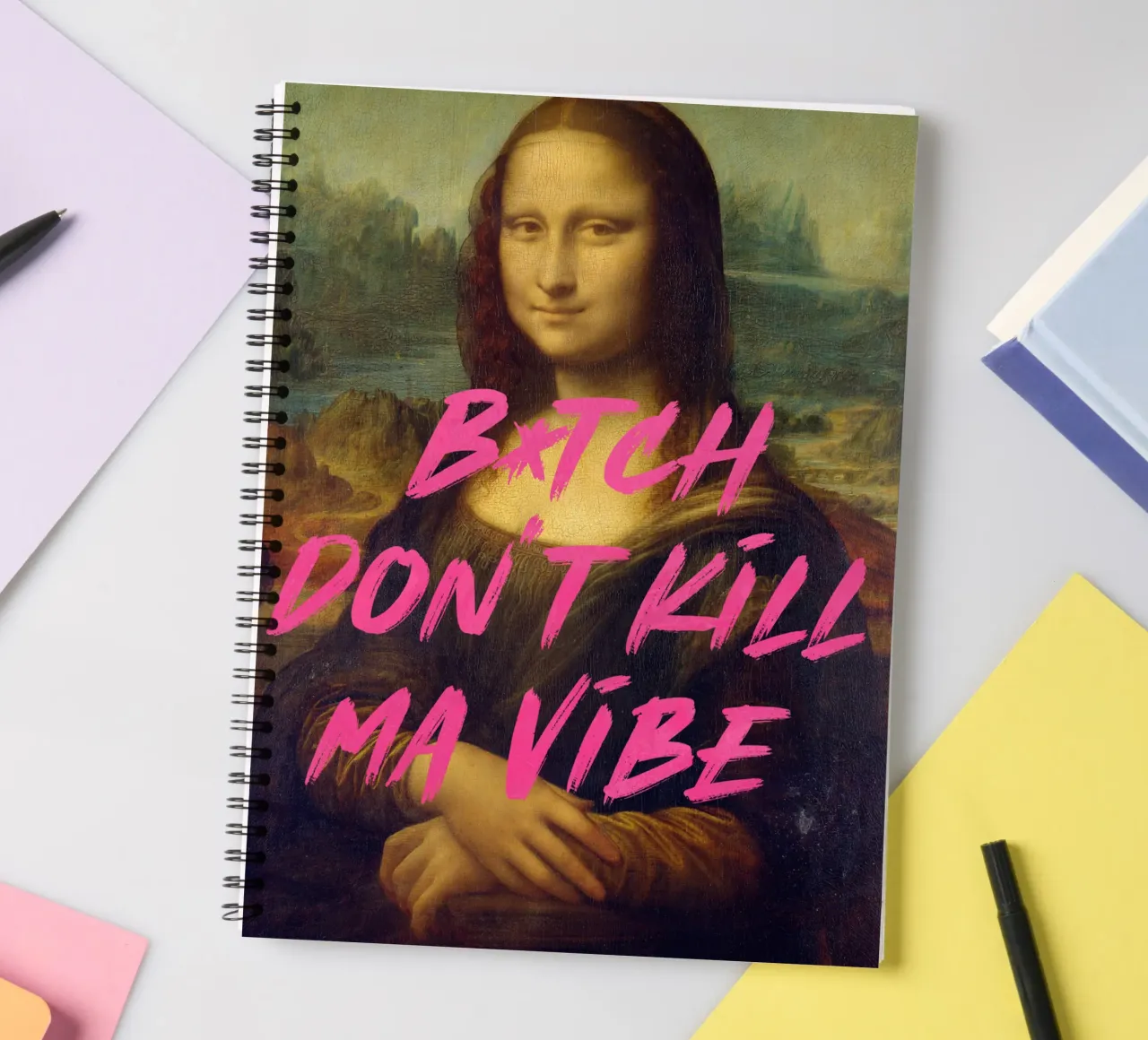 Mona Lisa: B*tch Don't Kill Ma Vibe | Limited Drop diario ad anelli da Renaissance Rebel