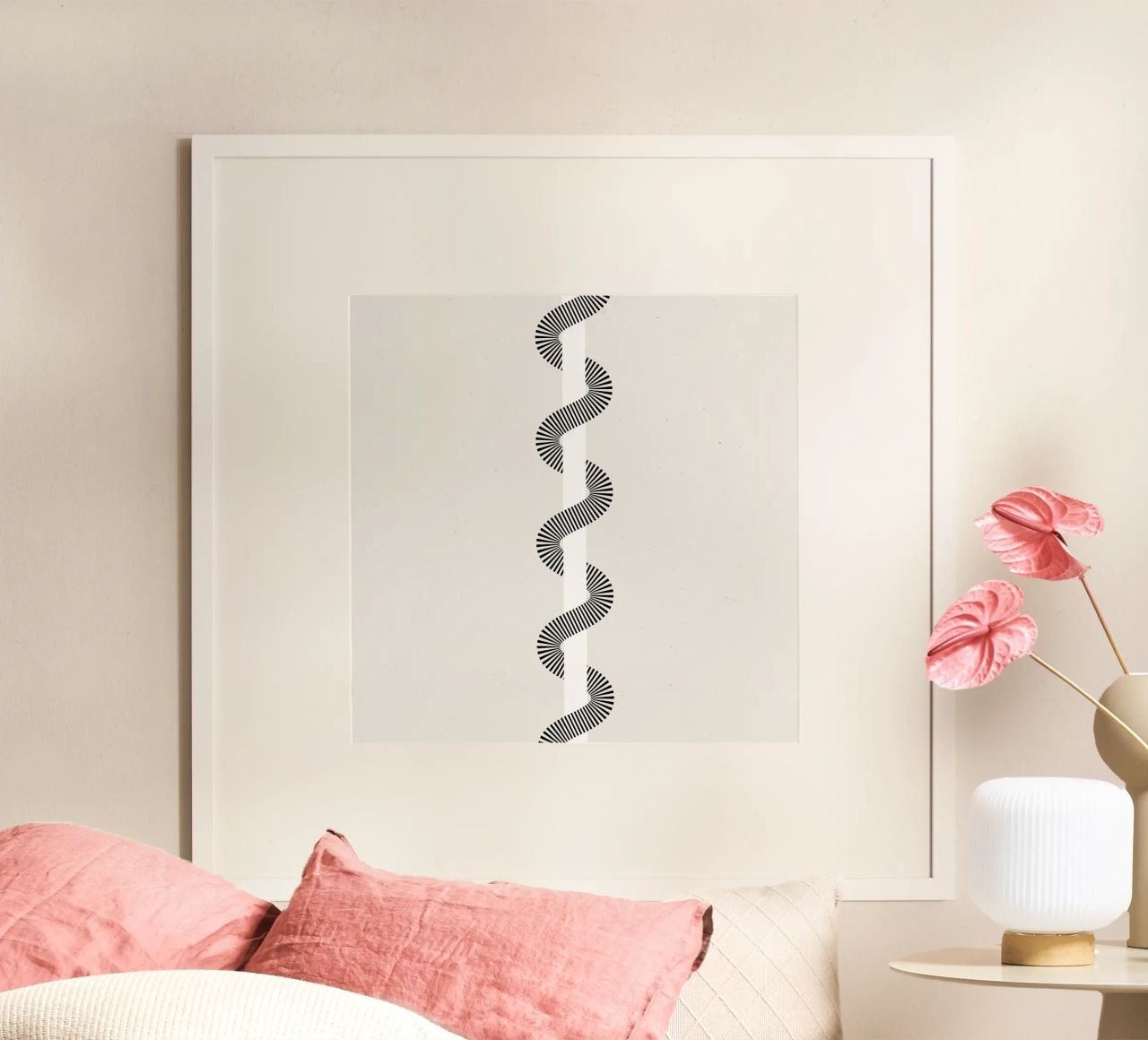 Minimalistische Welle Poster von Katja Stehle Design